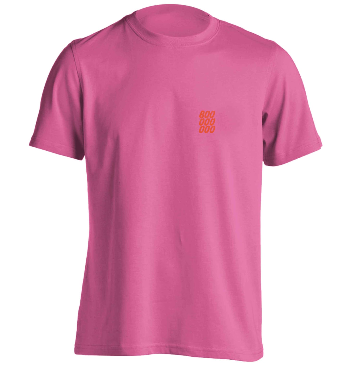 Boo pocket adults unisex pink Tshirt 2XL