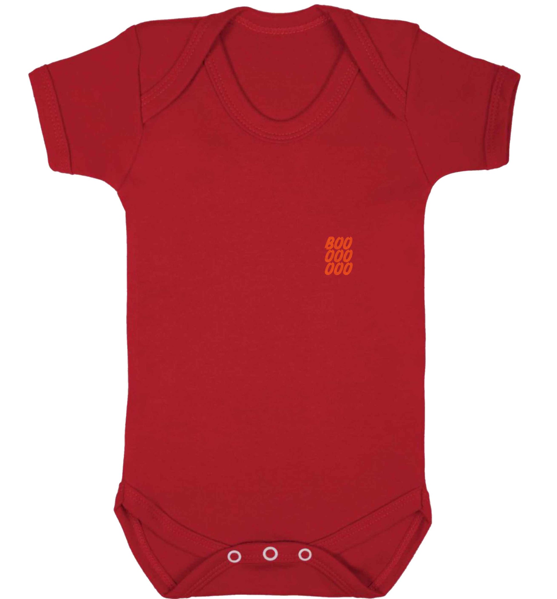 Boo pocket baby vest red 18-24 months