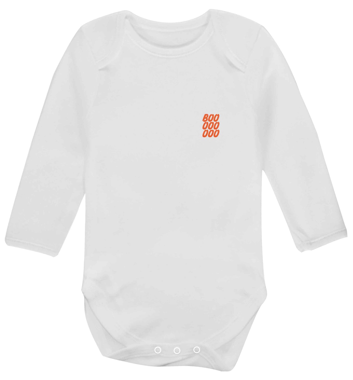 Boo pocket baby vest long sleeved white 6-12 months
