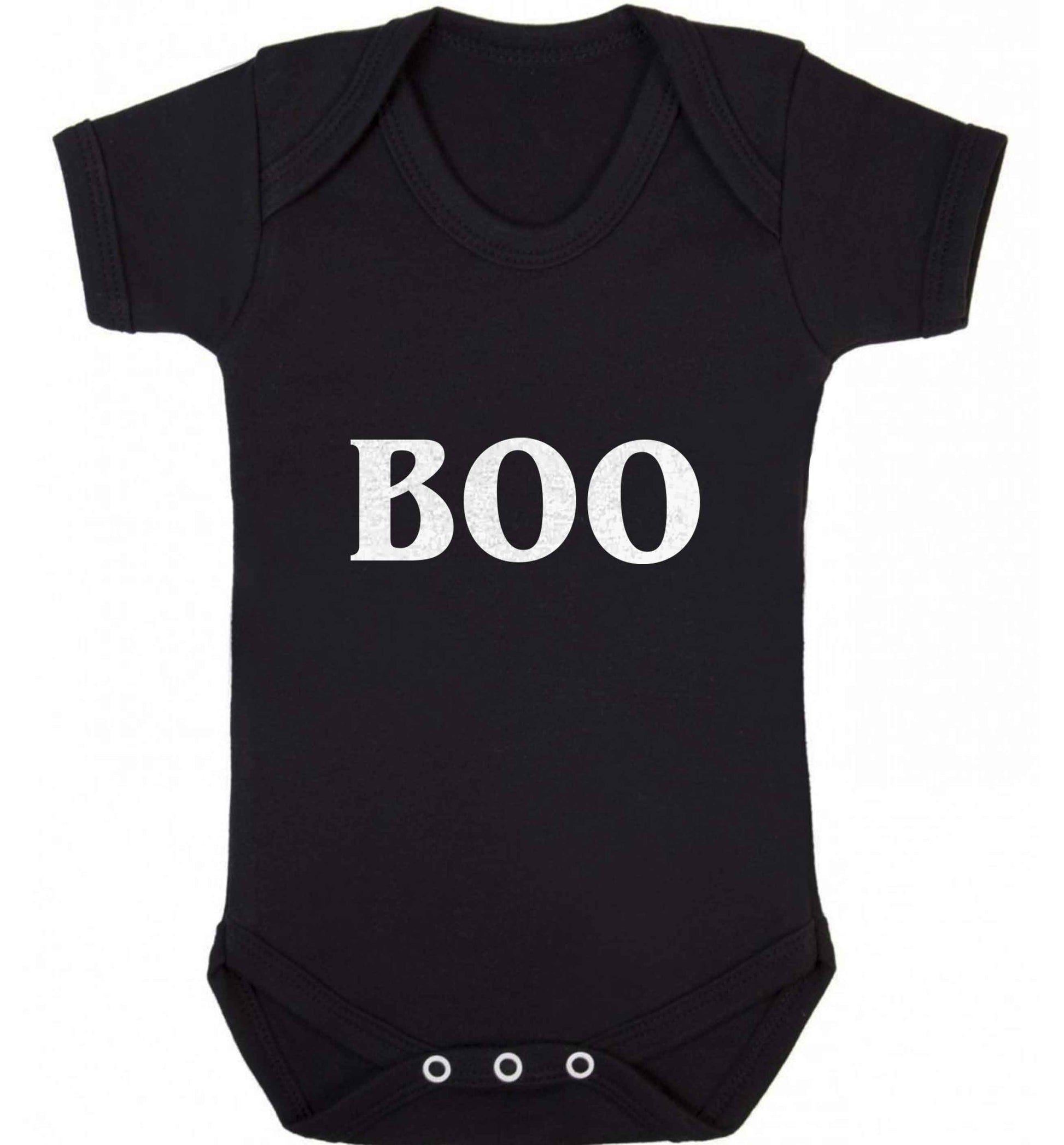 Boo baby vest black 18-24 months