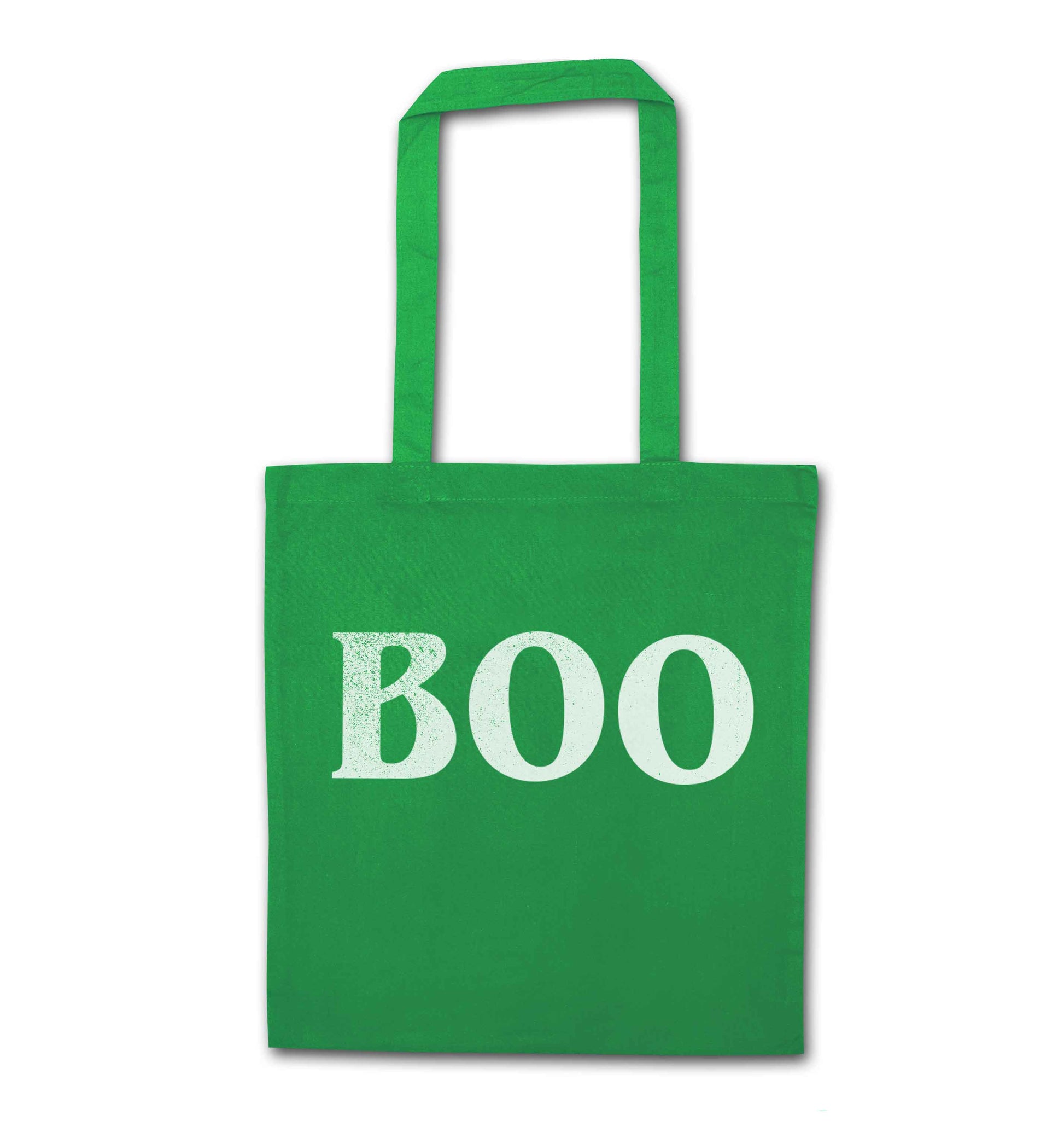 Boo green tote bag