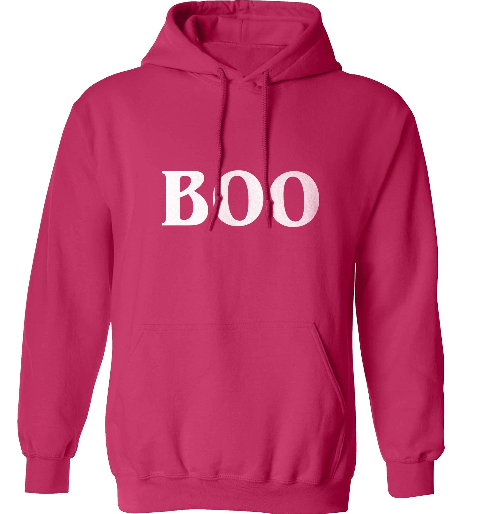 Boo adults unisex pink hoodie 2XL