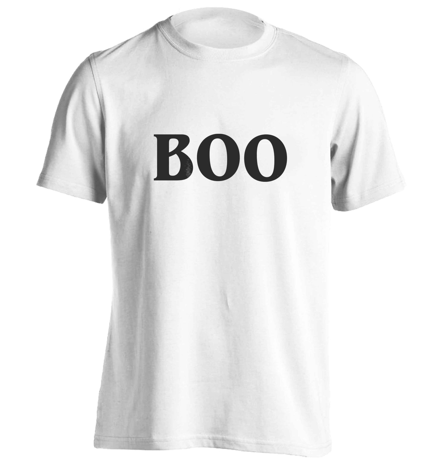 Boo adults unisex white Tshirt 2XL