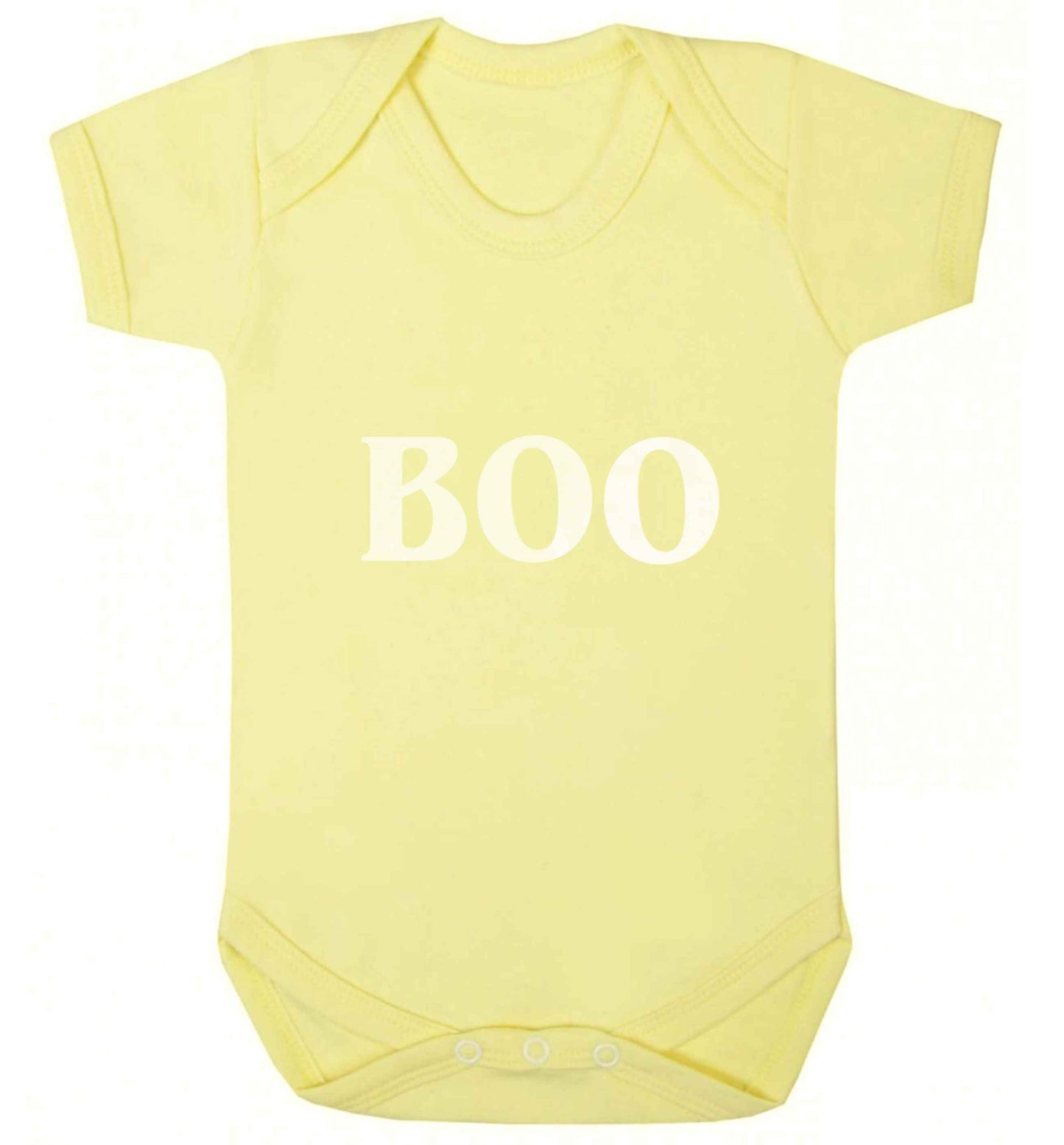 Boo baby vest pale yellow 18-24 months