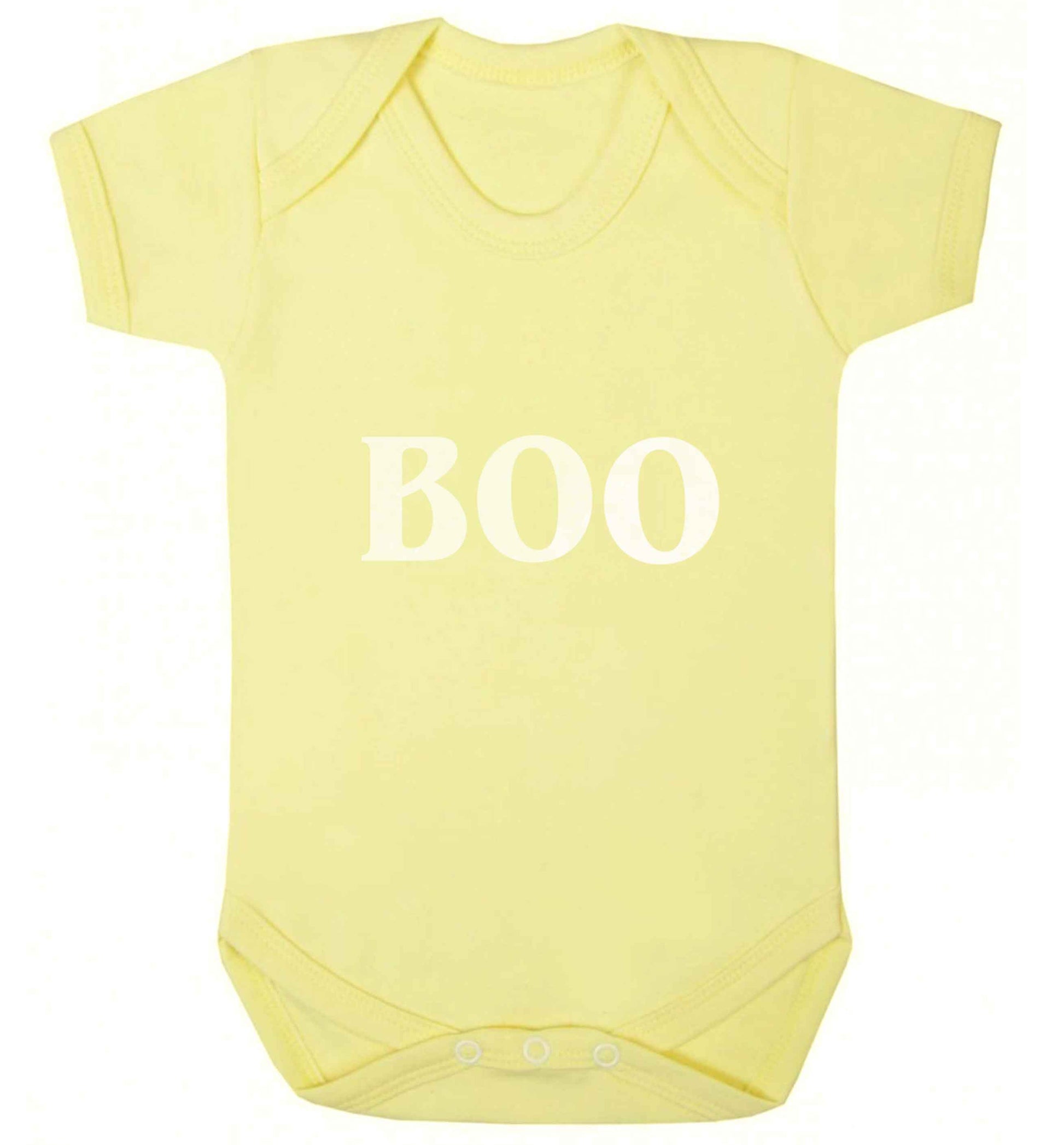 Boo baby vest pale yellow 18-24 months