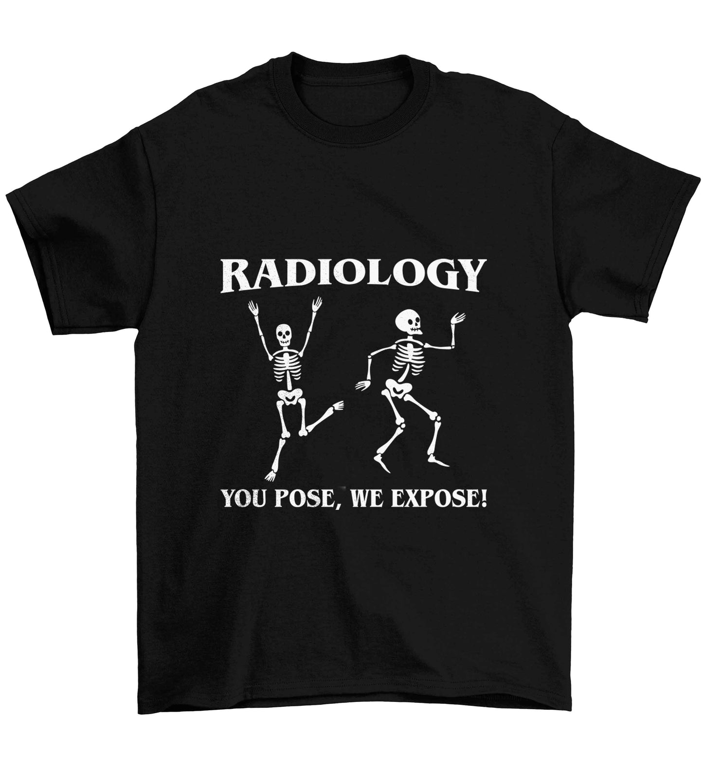 Radiology you pose we expose Children's black Tshirt 12-13 Years
