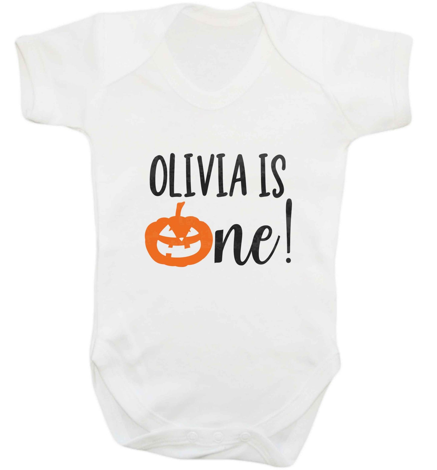 Personalised is turning one baby vest white 18-24 months