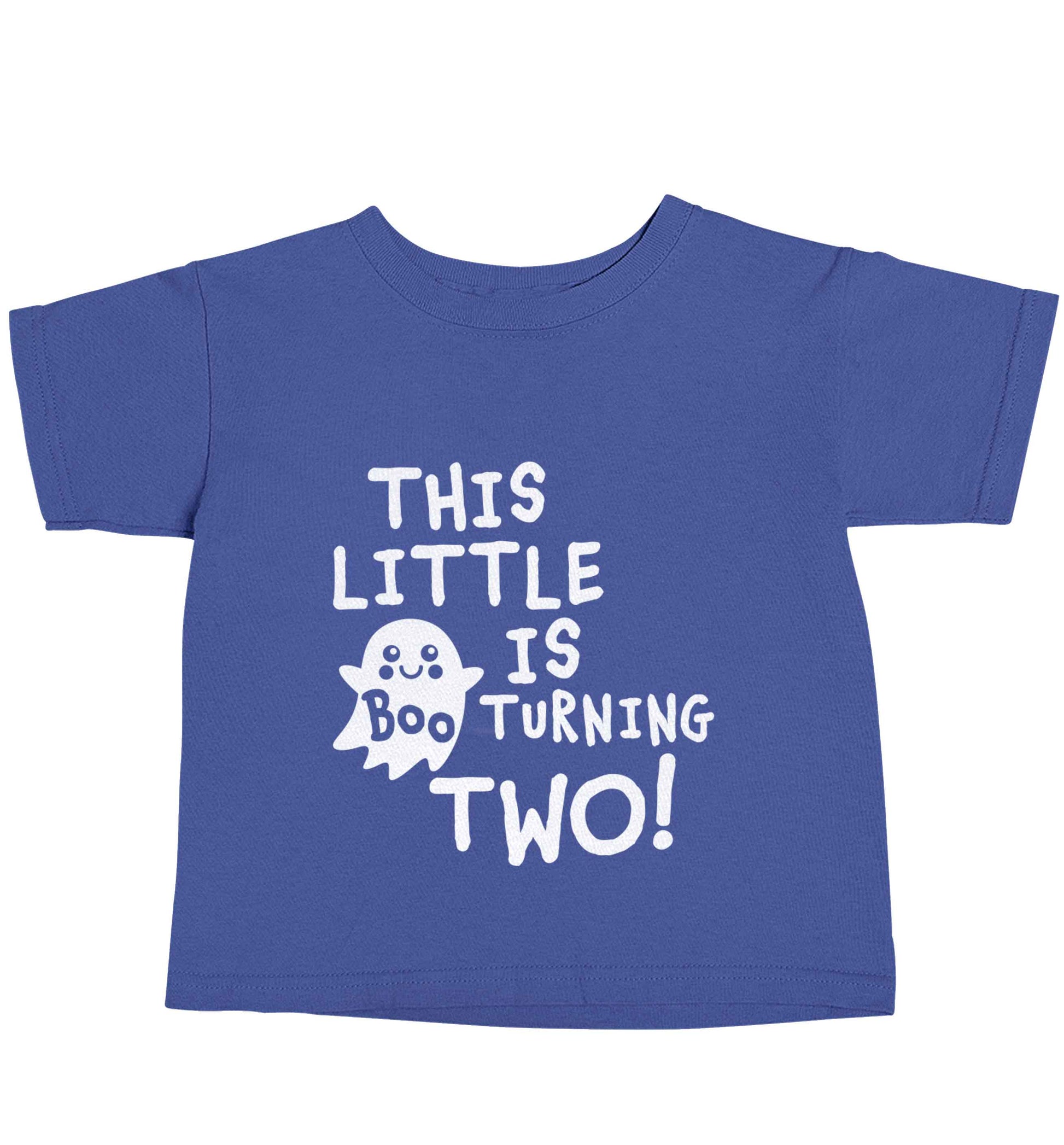 This little boo is turning two blue baby toddler Tshirt 2 Years