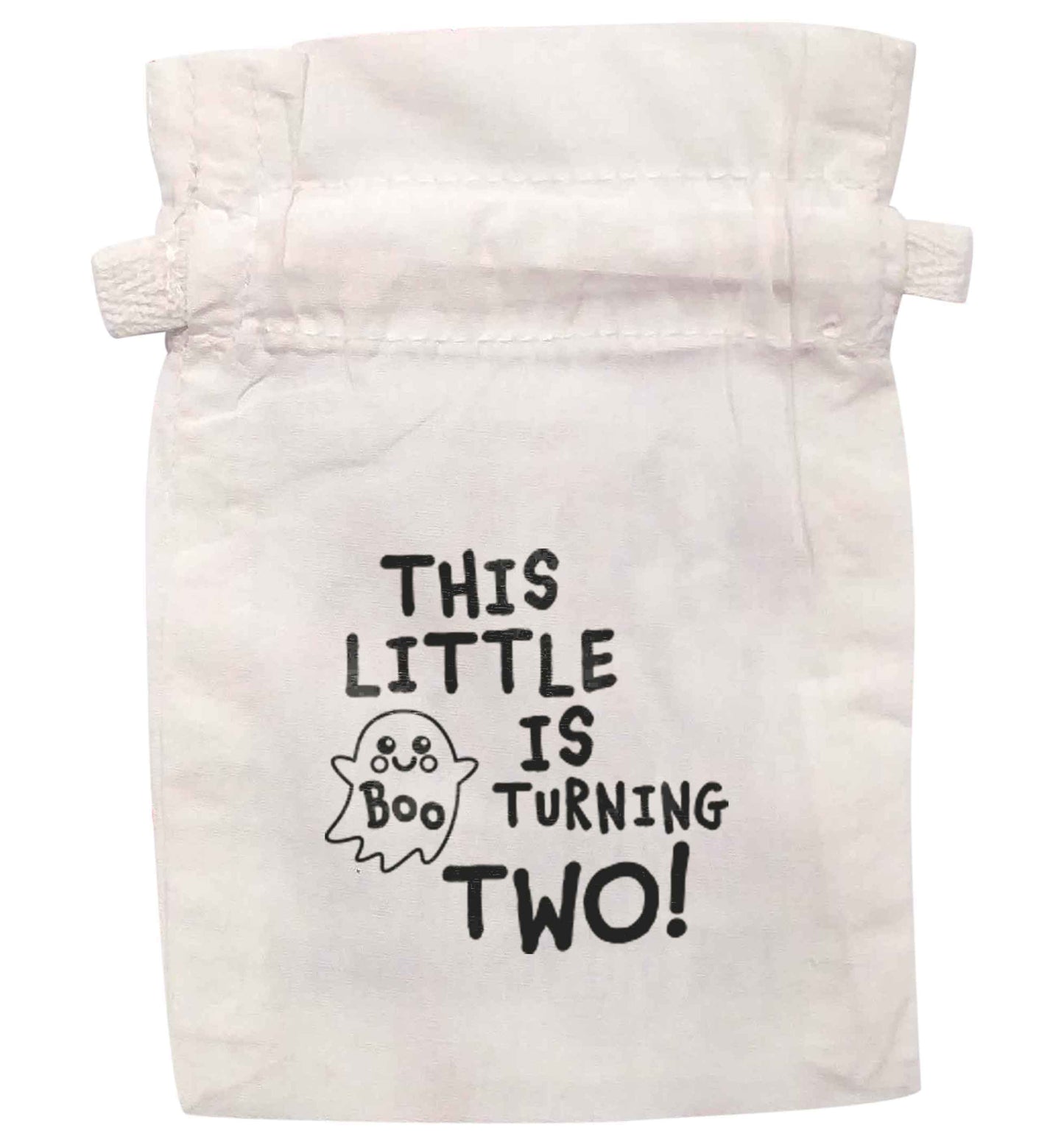 This little boo is turning two | XS - L | Pouch / Drawstring bag / Sack | Organic Cotton | Bulk discounts available!