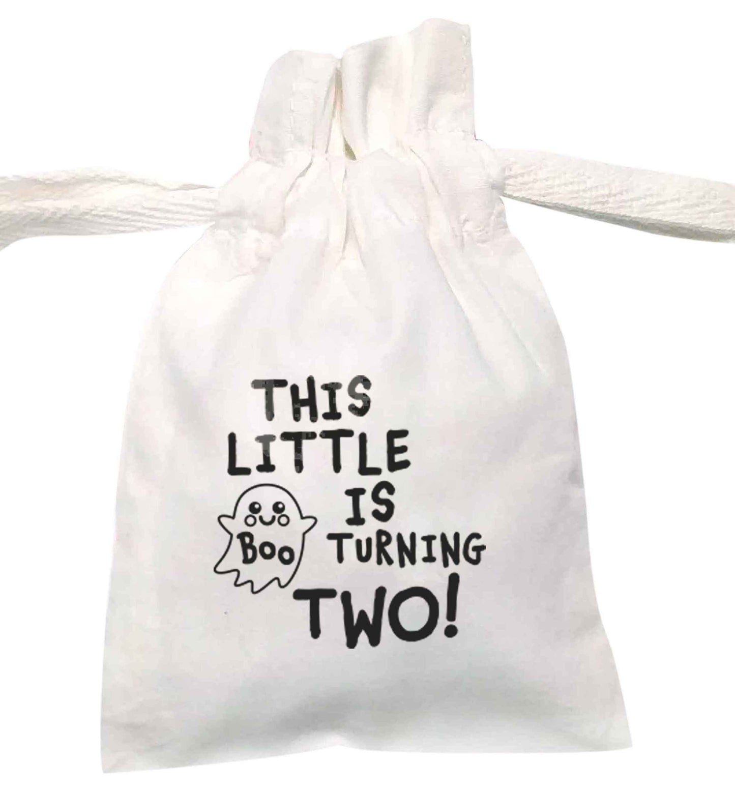 This little boo is turning two | XS - L | Pouch / Drawstring bag / Sack | Organic Cotton | Bulk discounts available!