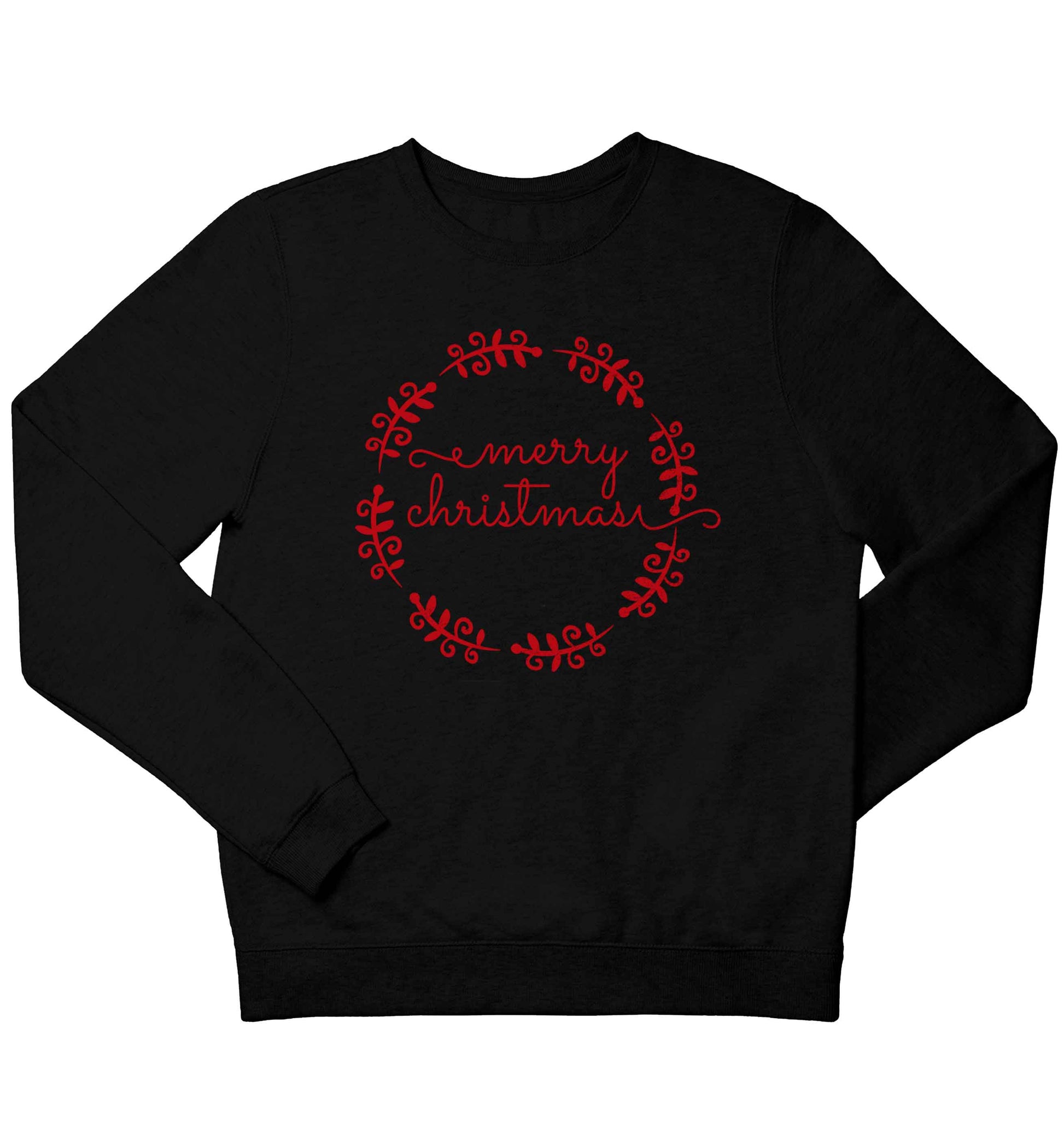 Merry christmas children's black sweater 12-13 Years