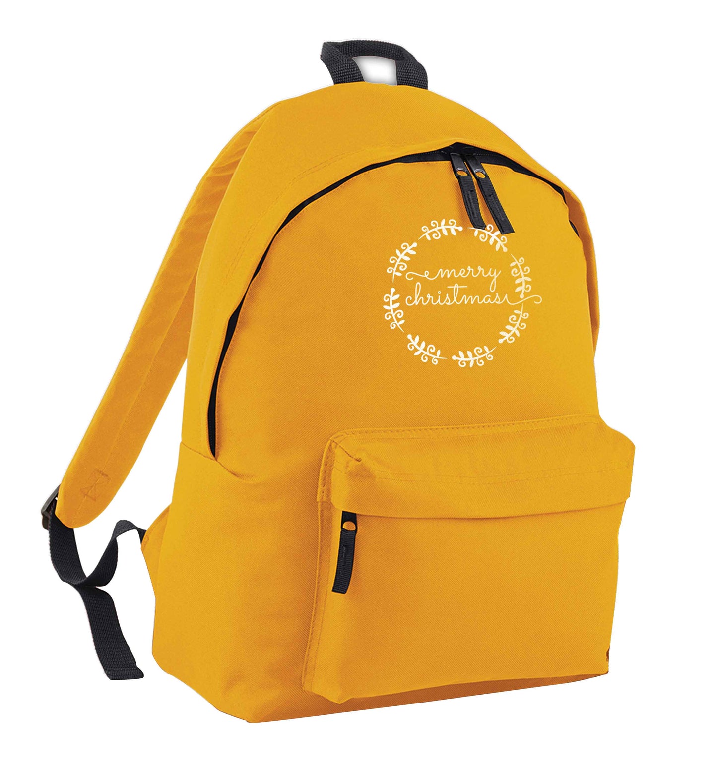 Merry christmas mustard adults backpack