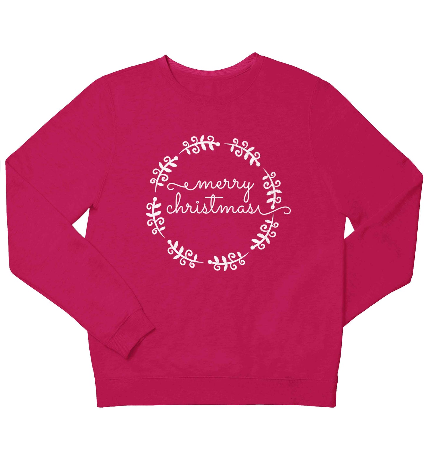Merry christmas children's pink sweater 12-13 Years