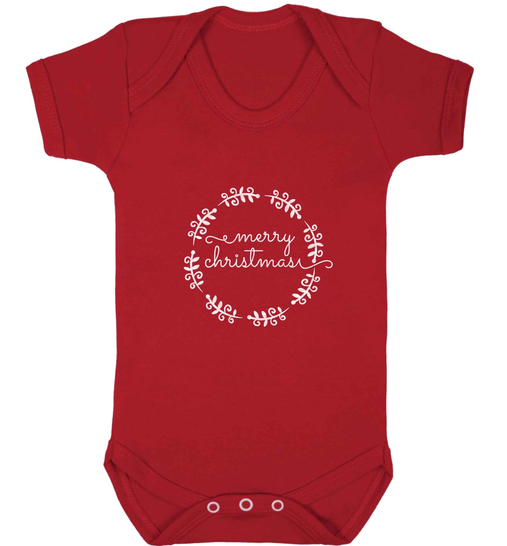 Merry christmas baby vest red 18-24 months