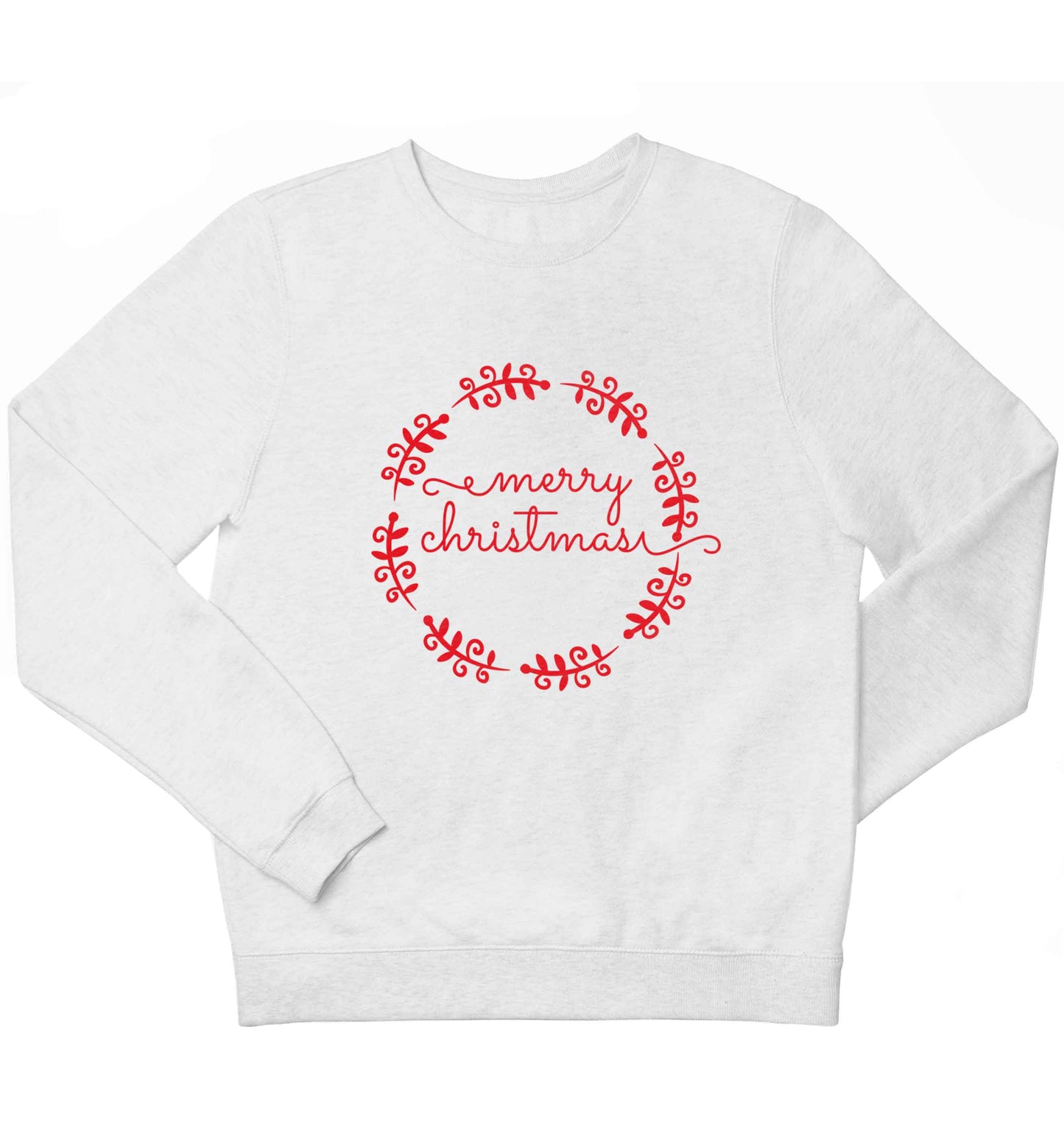 Merry christmas children's white sweater 12-13 Years