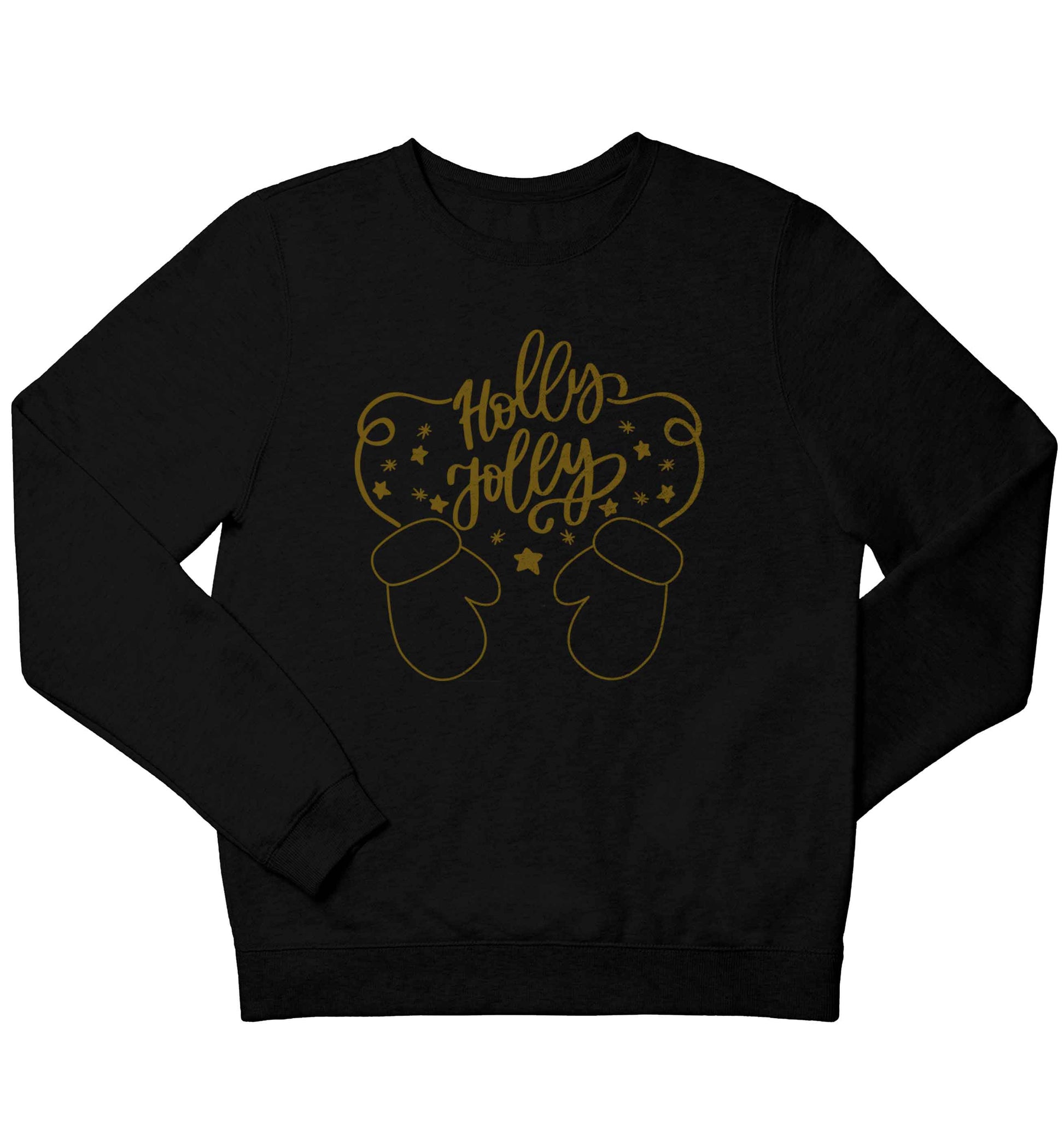 Holly jolly children's black sweater 12-13 Years