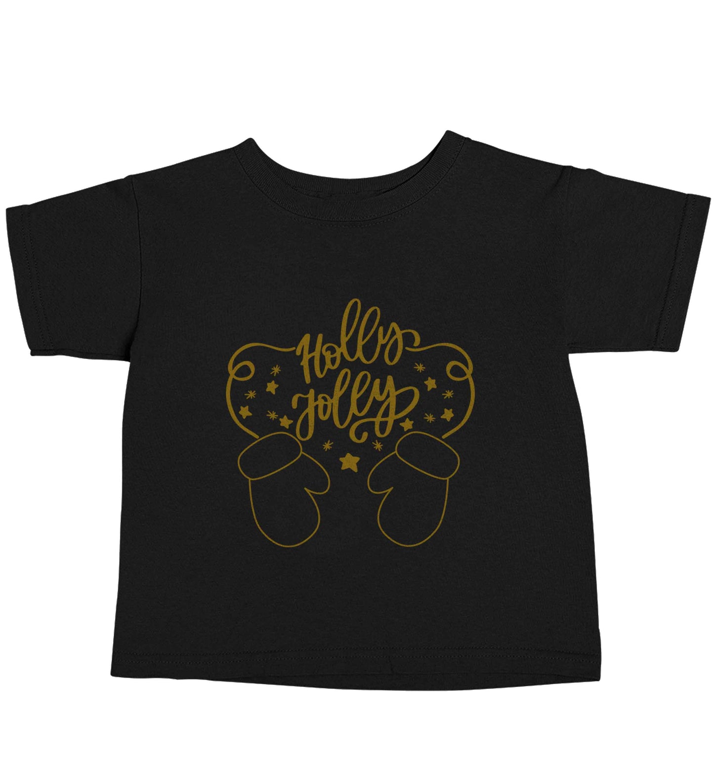Holly jolly Black baby toddler Tshirt 2 years