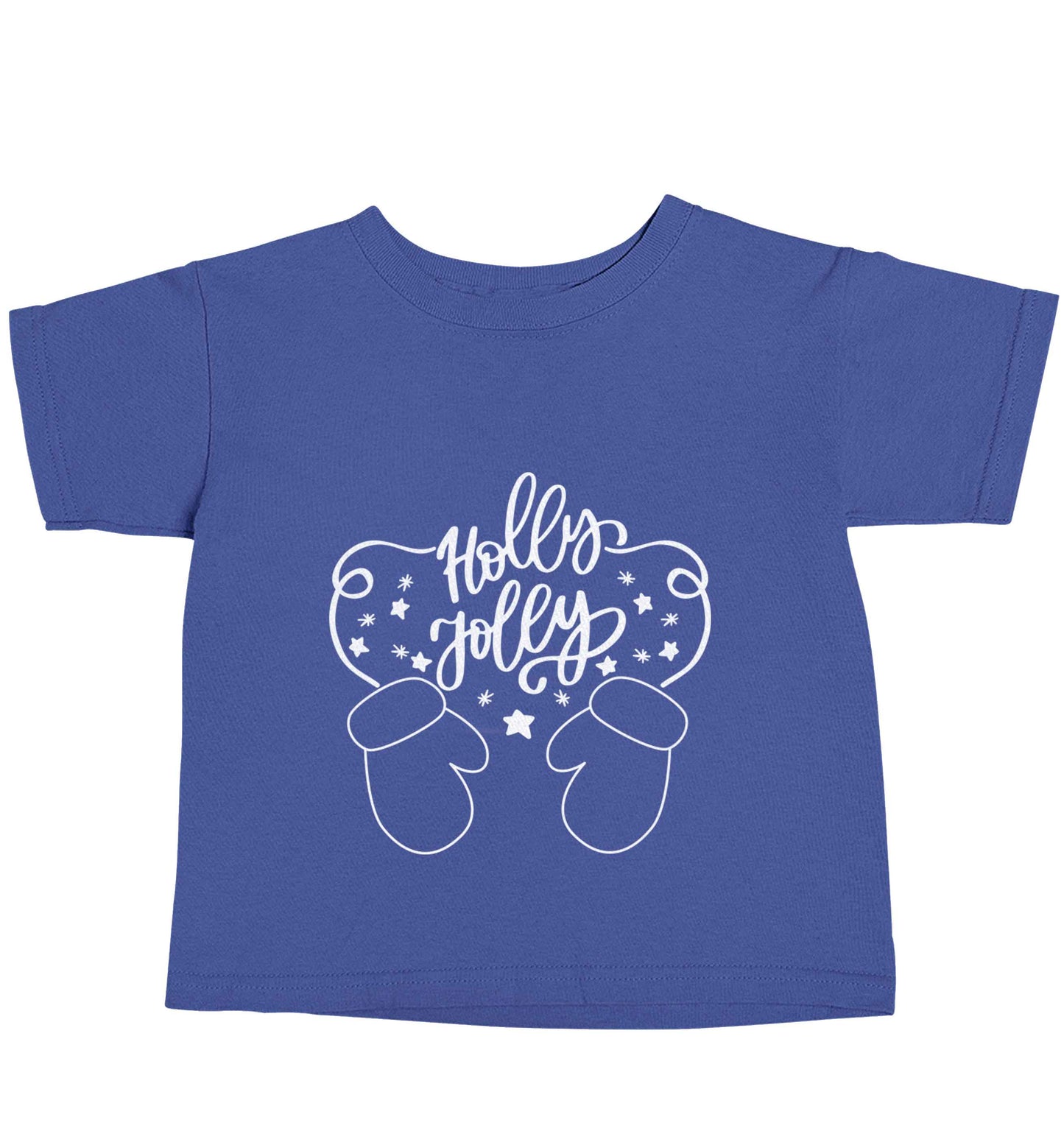 Holly jolly blue baby toddler Tshirt 2 Years