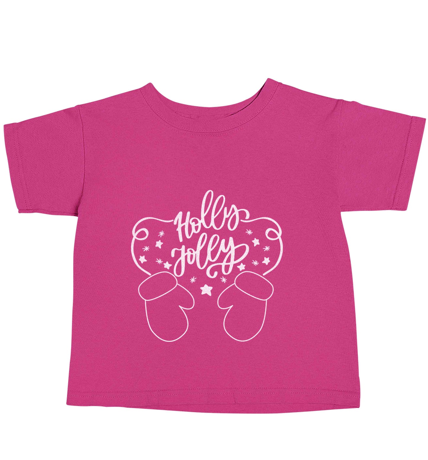 Holly jolly pink baby toddler Tshirt 2 Years