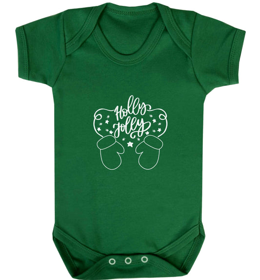 Holly jolly baby vest green 18-24 months