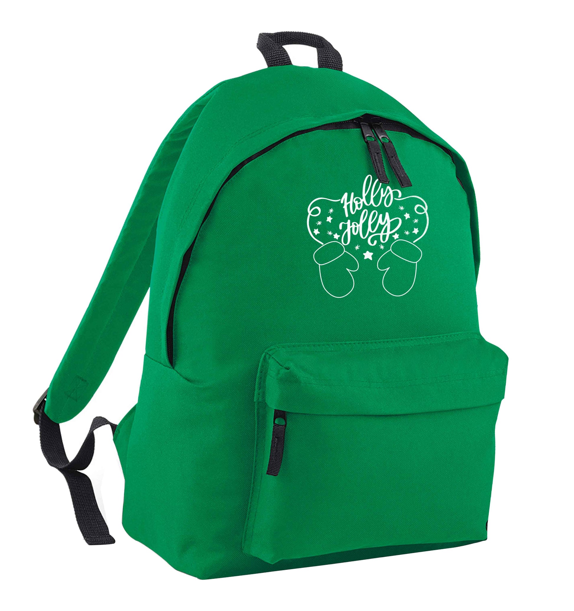 Holly jolly green adults backpack