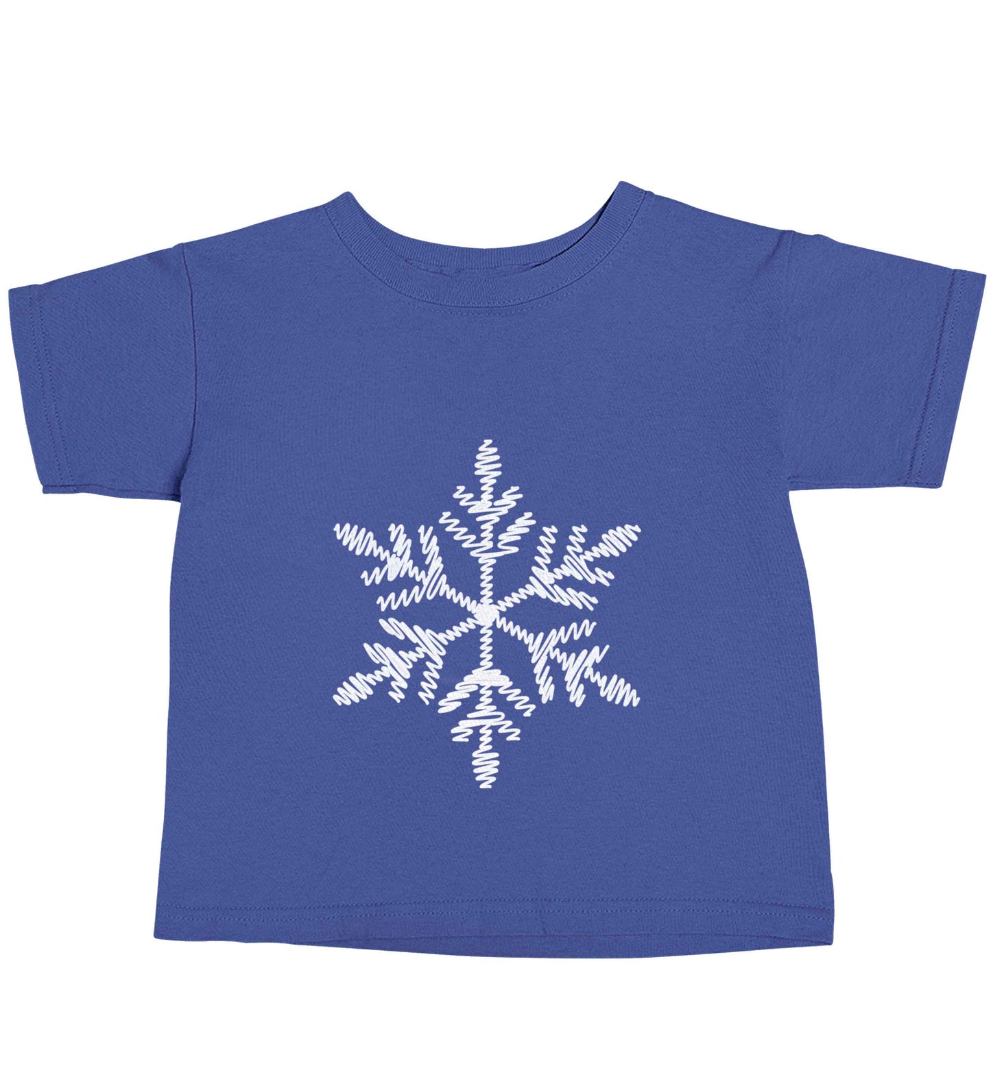Snowflake blue baby toddler Tshirt 2 Years
