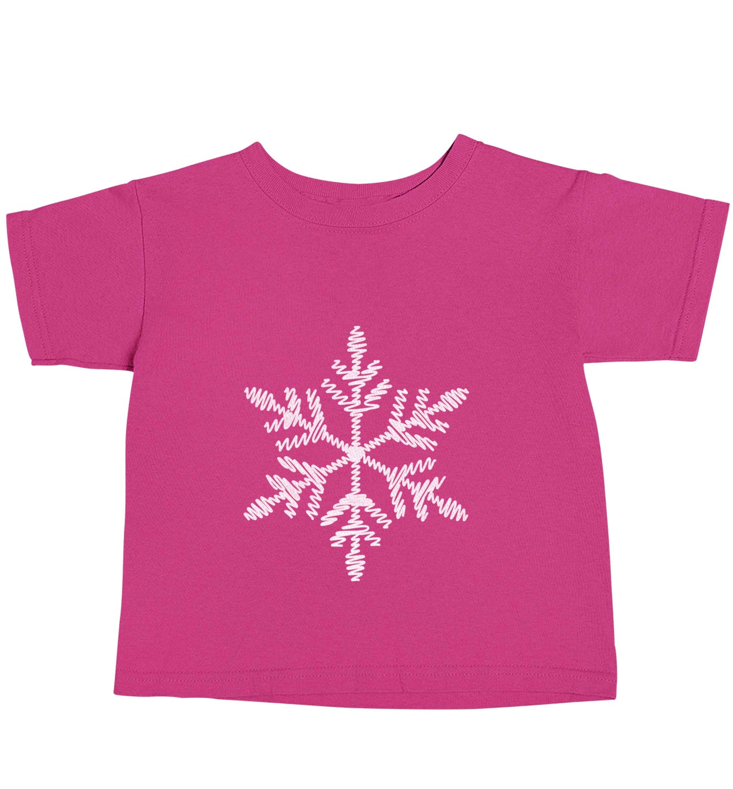 Snowflake pink baby toddler Tshirt 2 Years