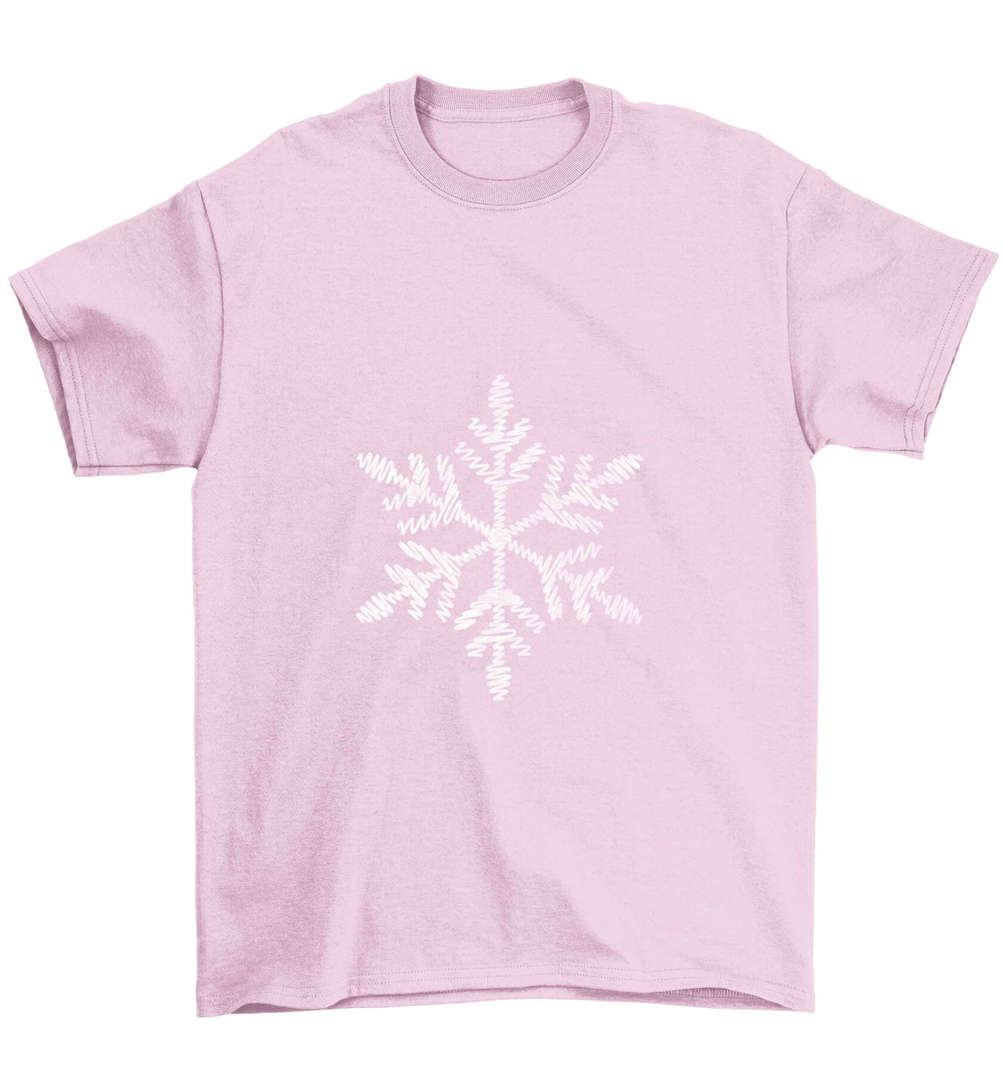 Snowflake Children's light pink Tshirt 12-13 Years