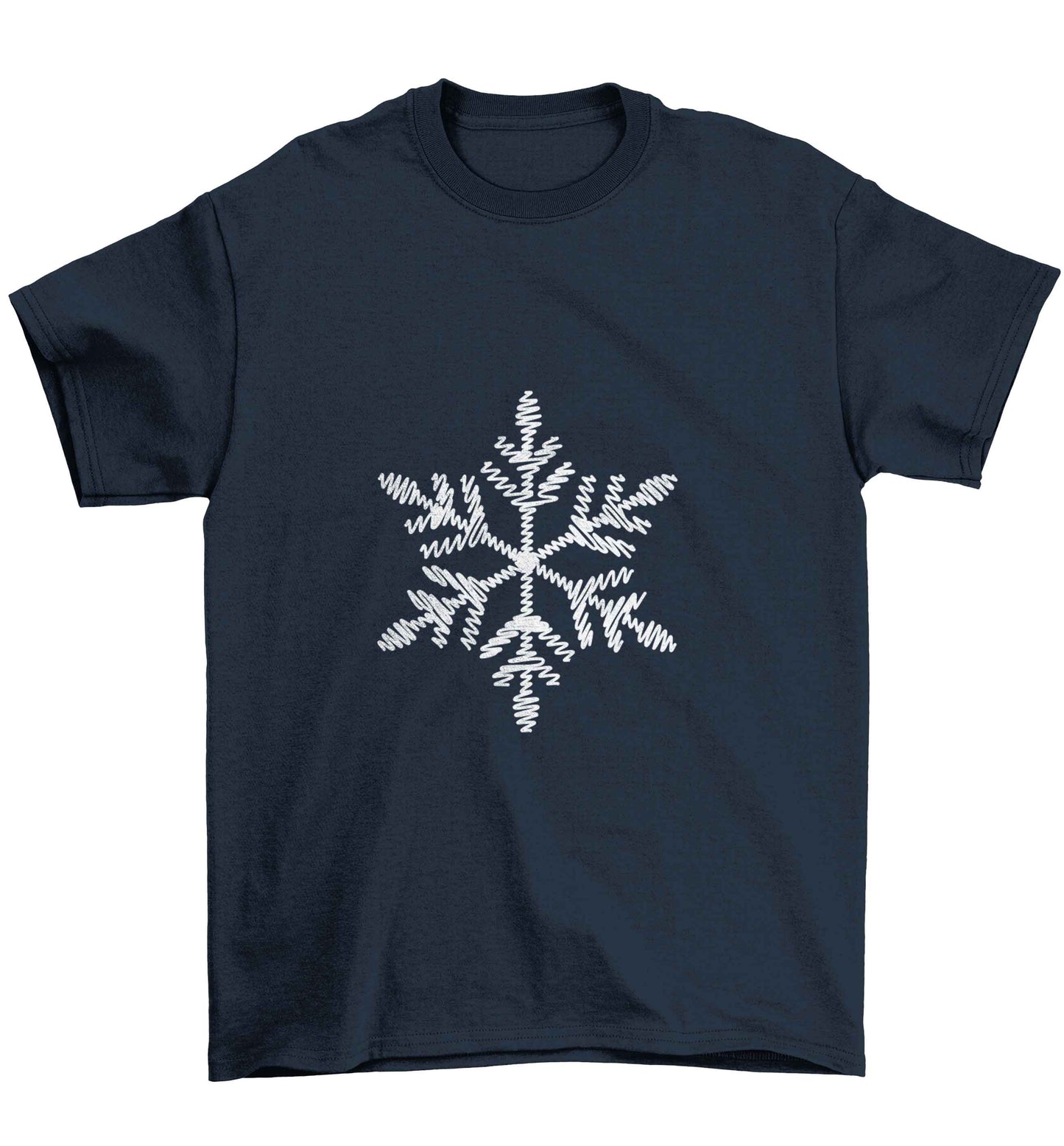 Snowflake Children's navy Tshirt 12-13 Years