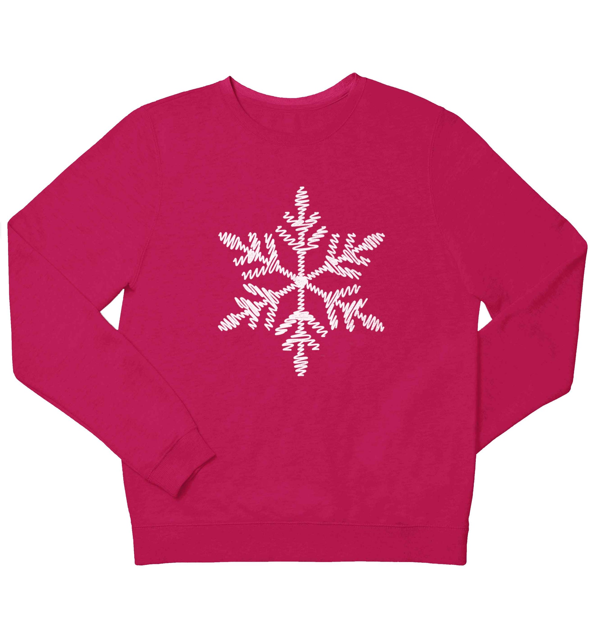 Snowflake children's pink sweater 12-13 Years