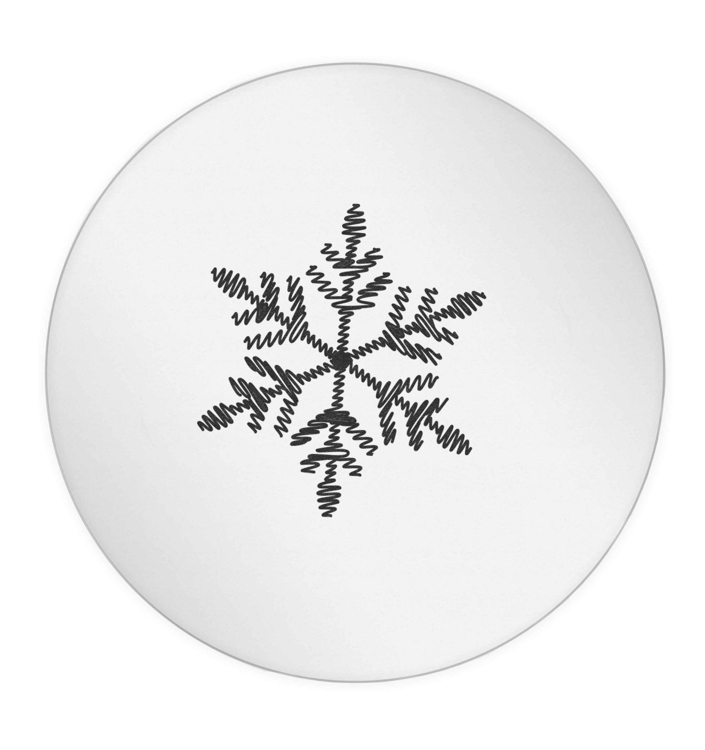 Snowflake 24 @ 45mm matt circle stickers