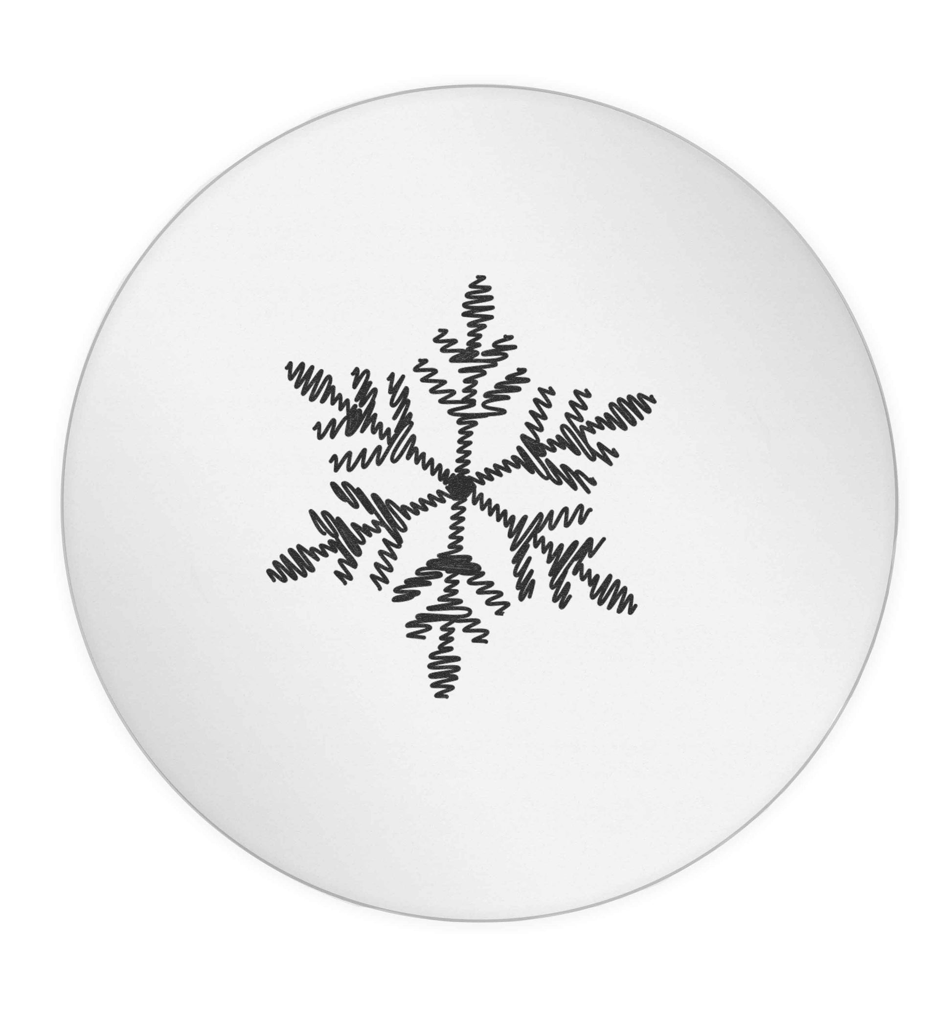 Snowflake 24 @ 45mm matt circle stickers
