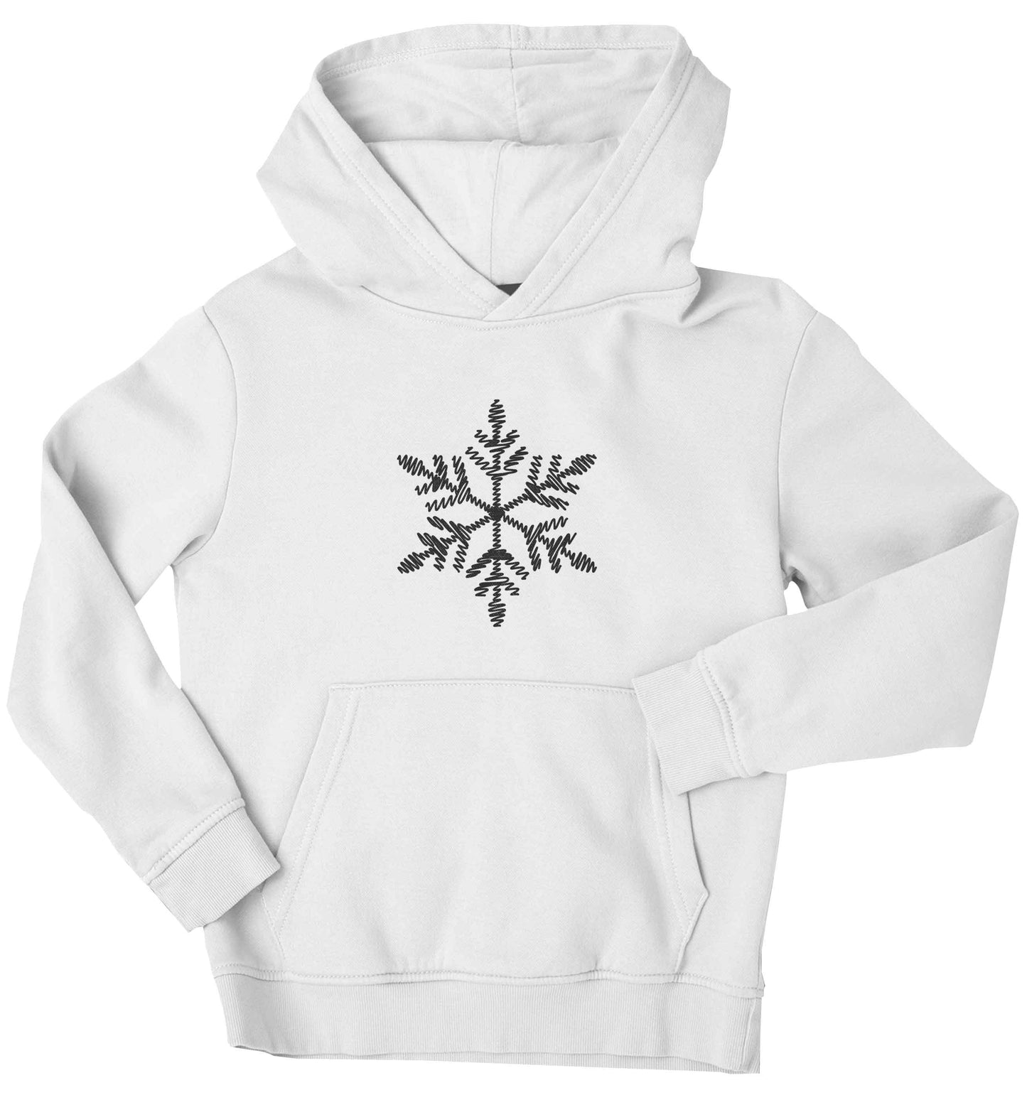 Snowflake children's white hoodie 12-13 Years