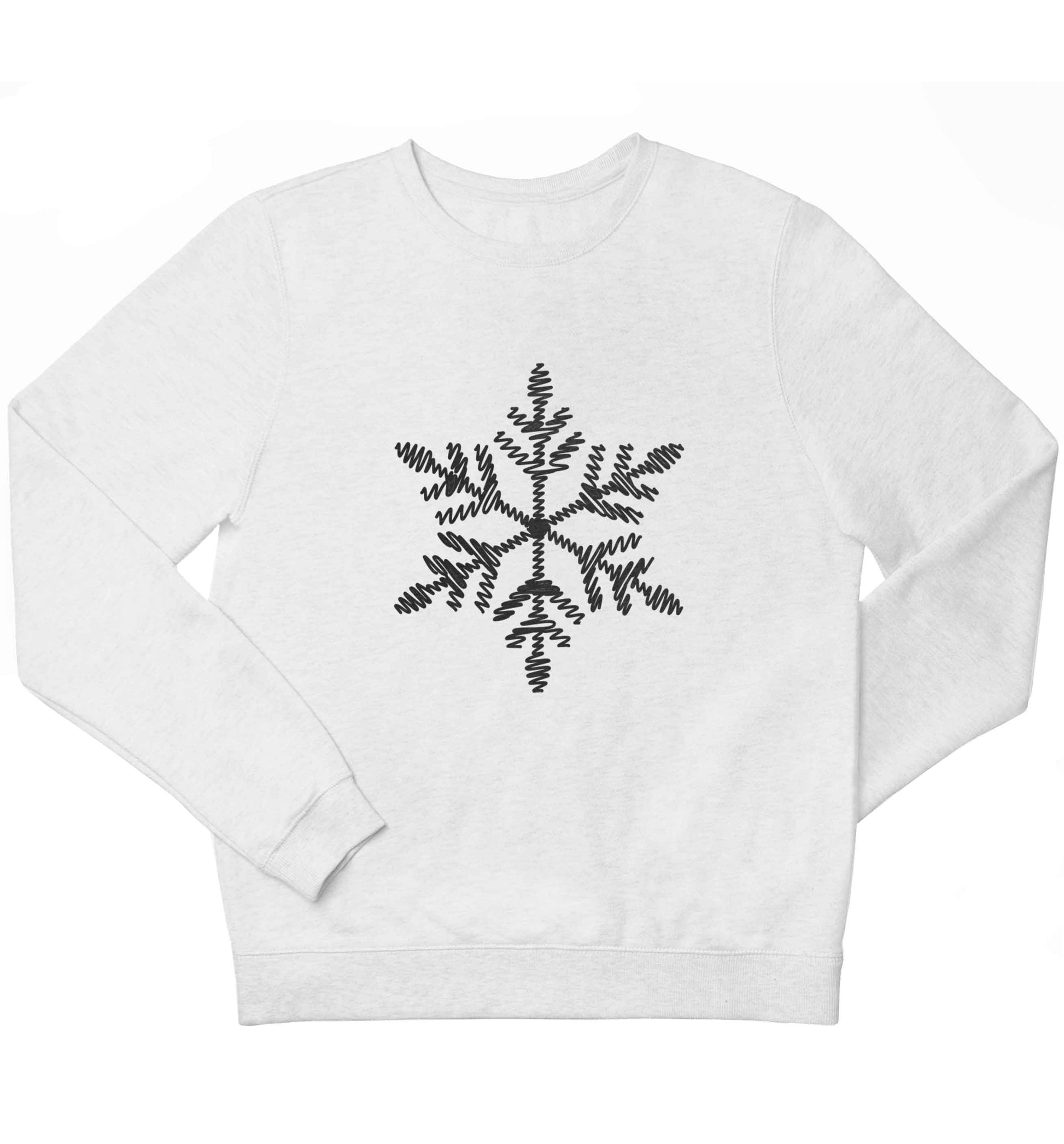Snowflake children's white sweater 12-13 Years
