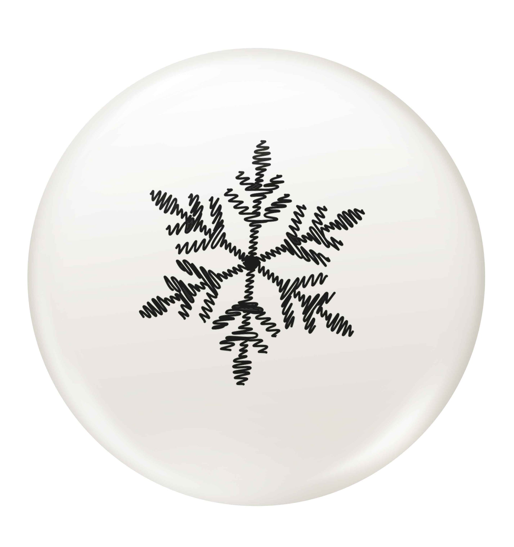 Snowflake small 25mm Pin badge
