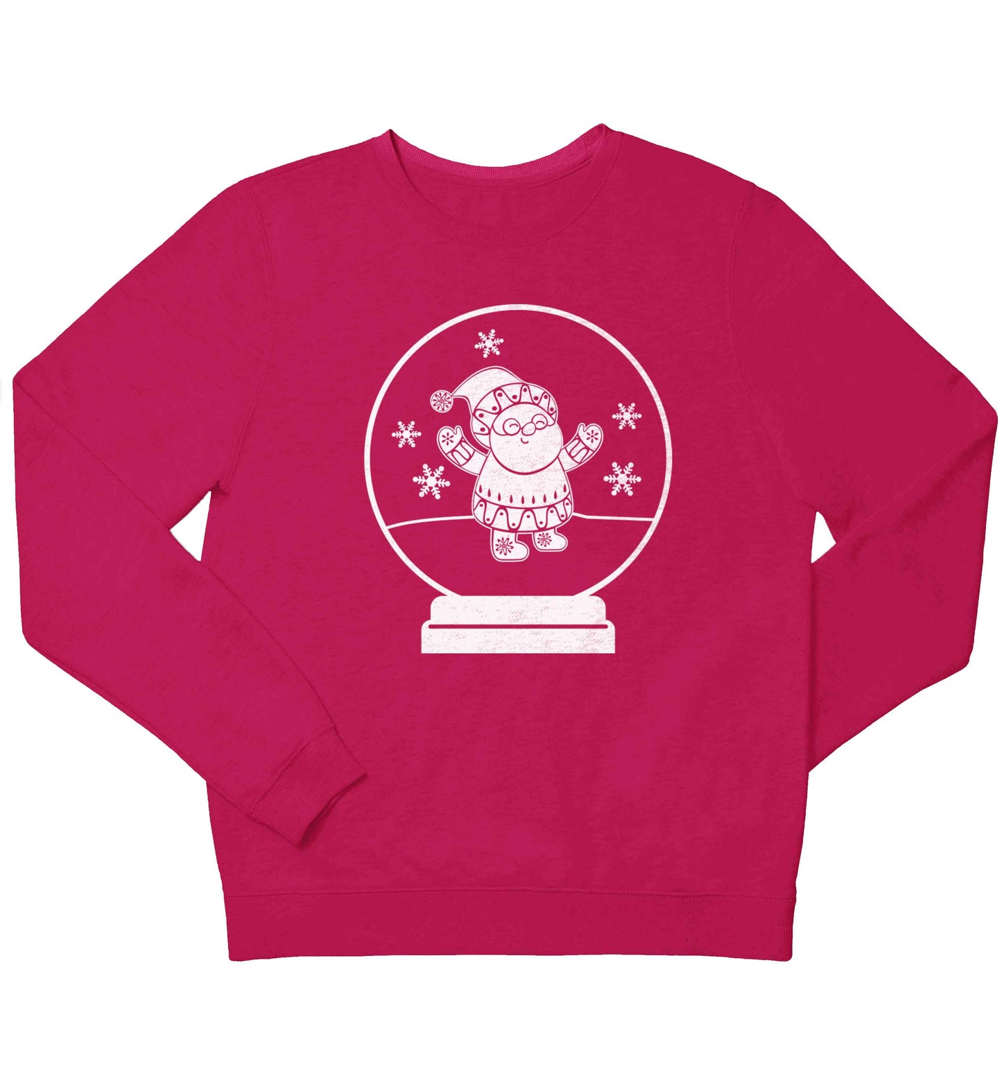 Santa snowglobe children's pink sweater 12-13 Years