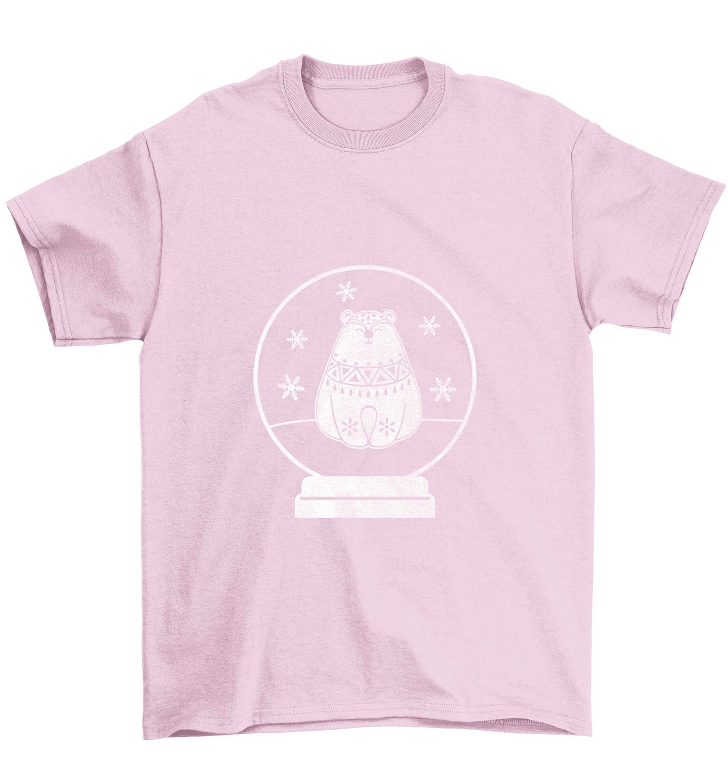 Polar Bear Snowglobe Children's light pink Tshirt 12-13 Years