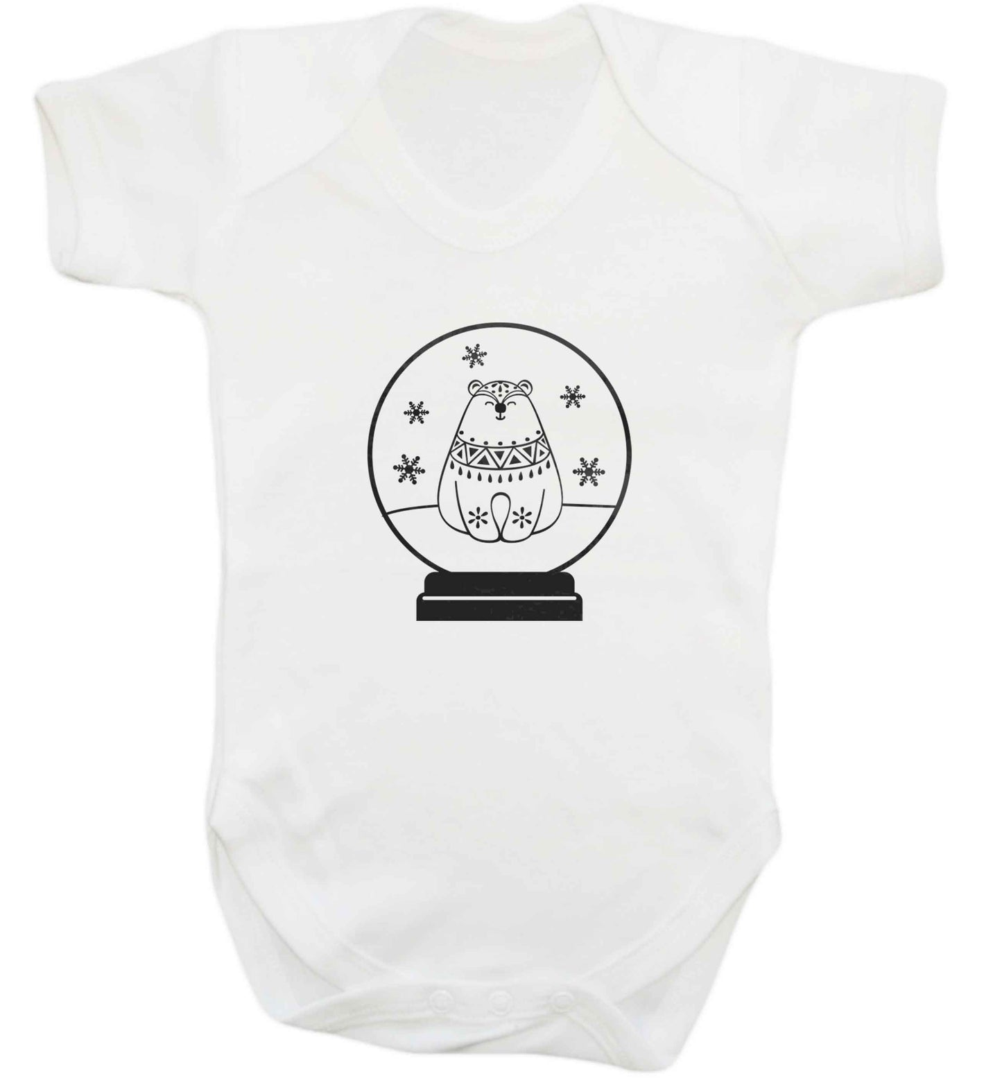 Polar Bear Snowglobe baby vest white 18-24 months