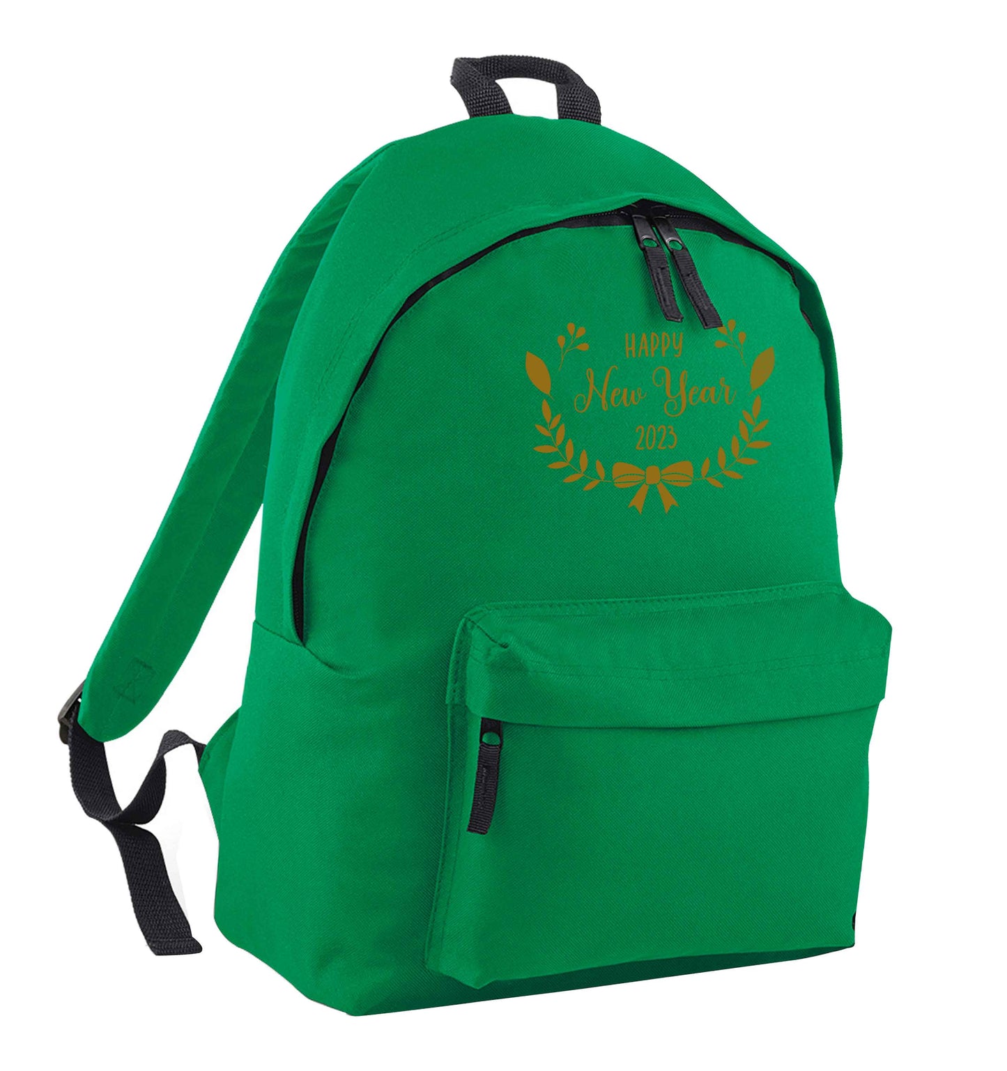 Happy New Year 2023 green adults backpack
