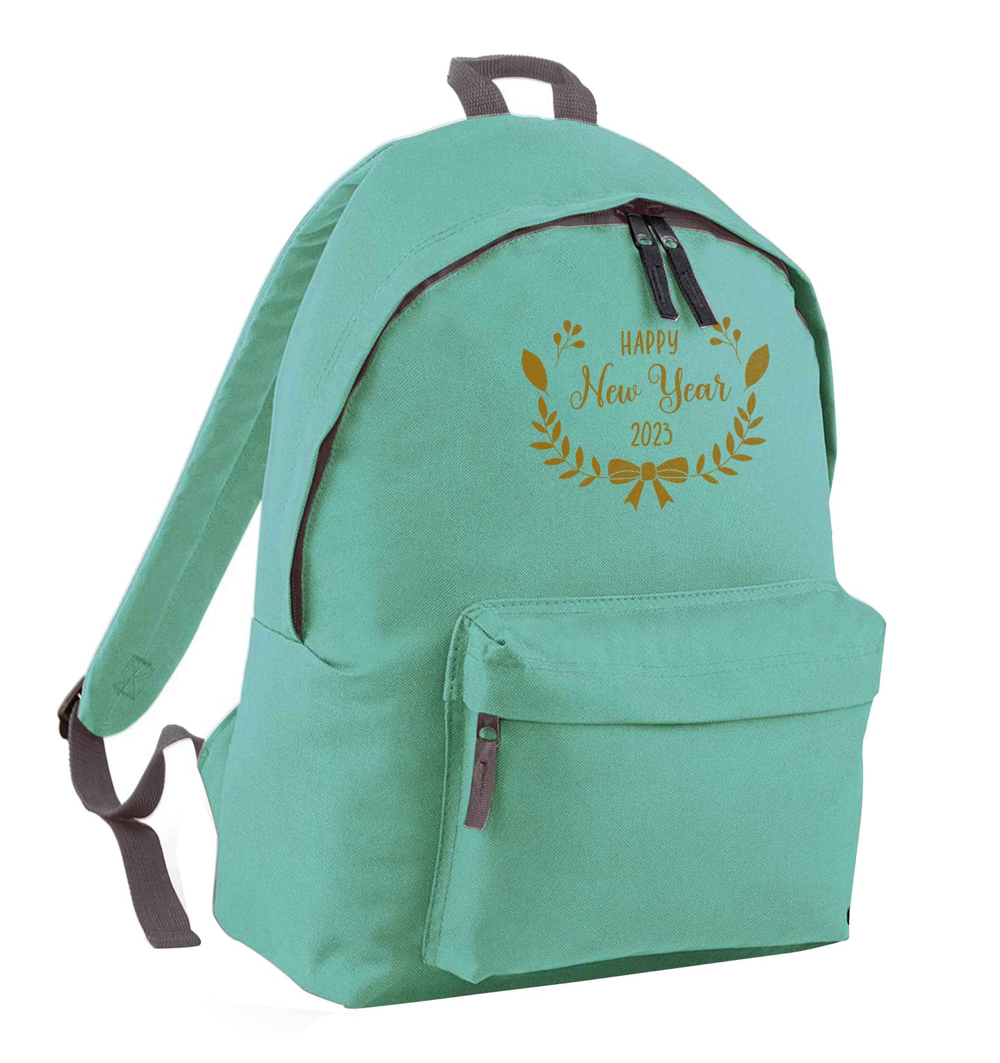 Happy New Year 2023 mint adults backpack