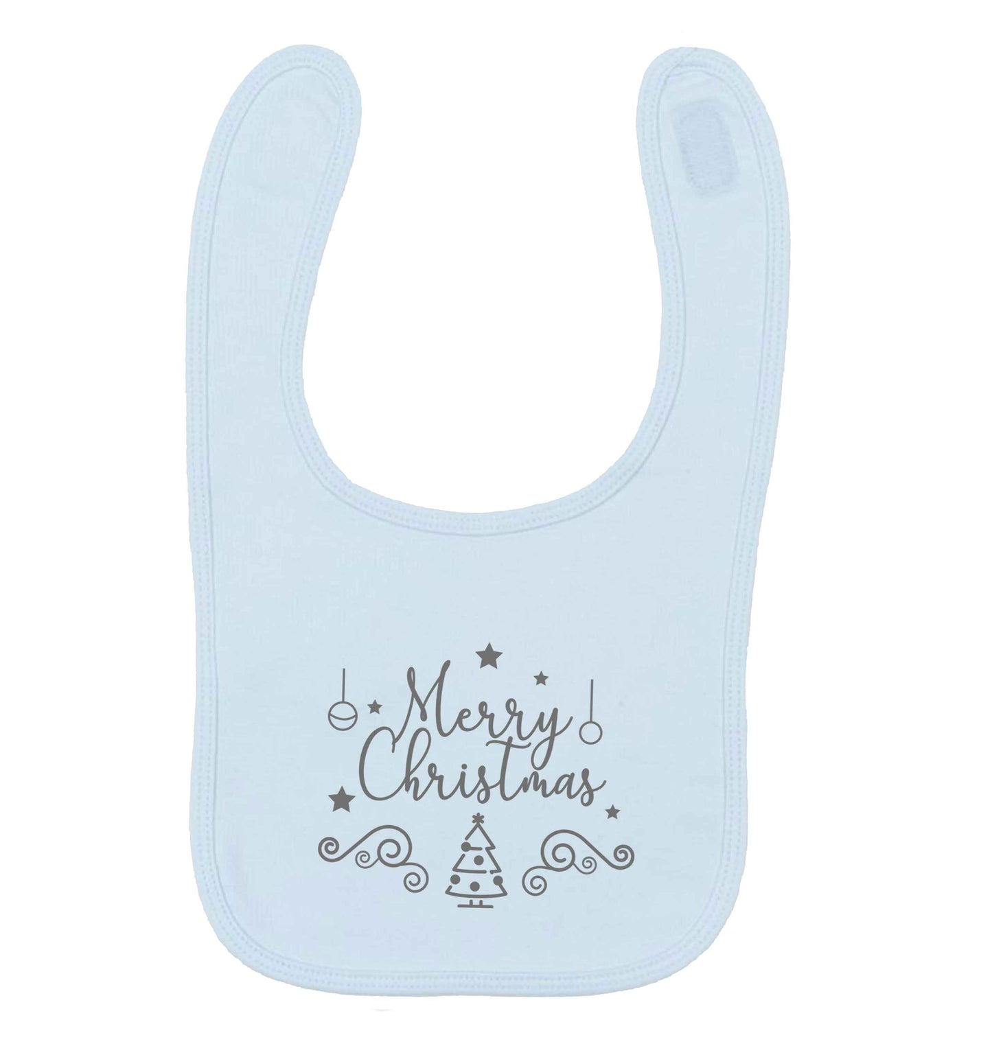 Happy New Year 2023 pale blue baby bib