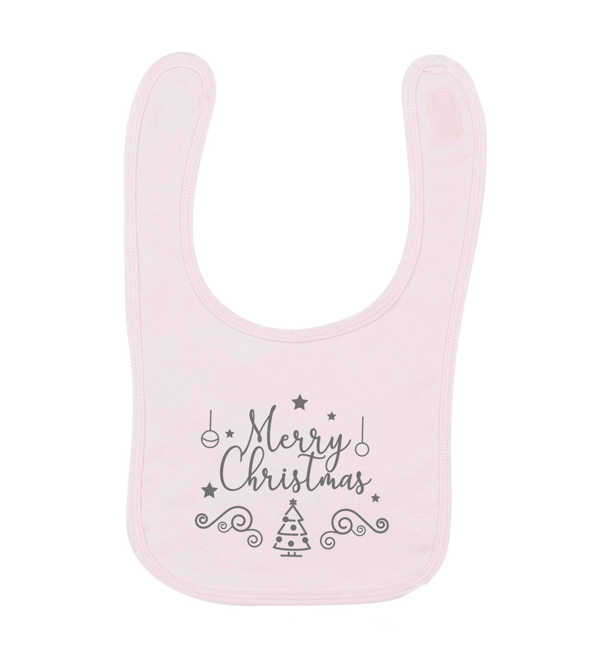 Happy New Year 2023 pale pink baby bib