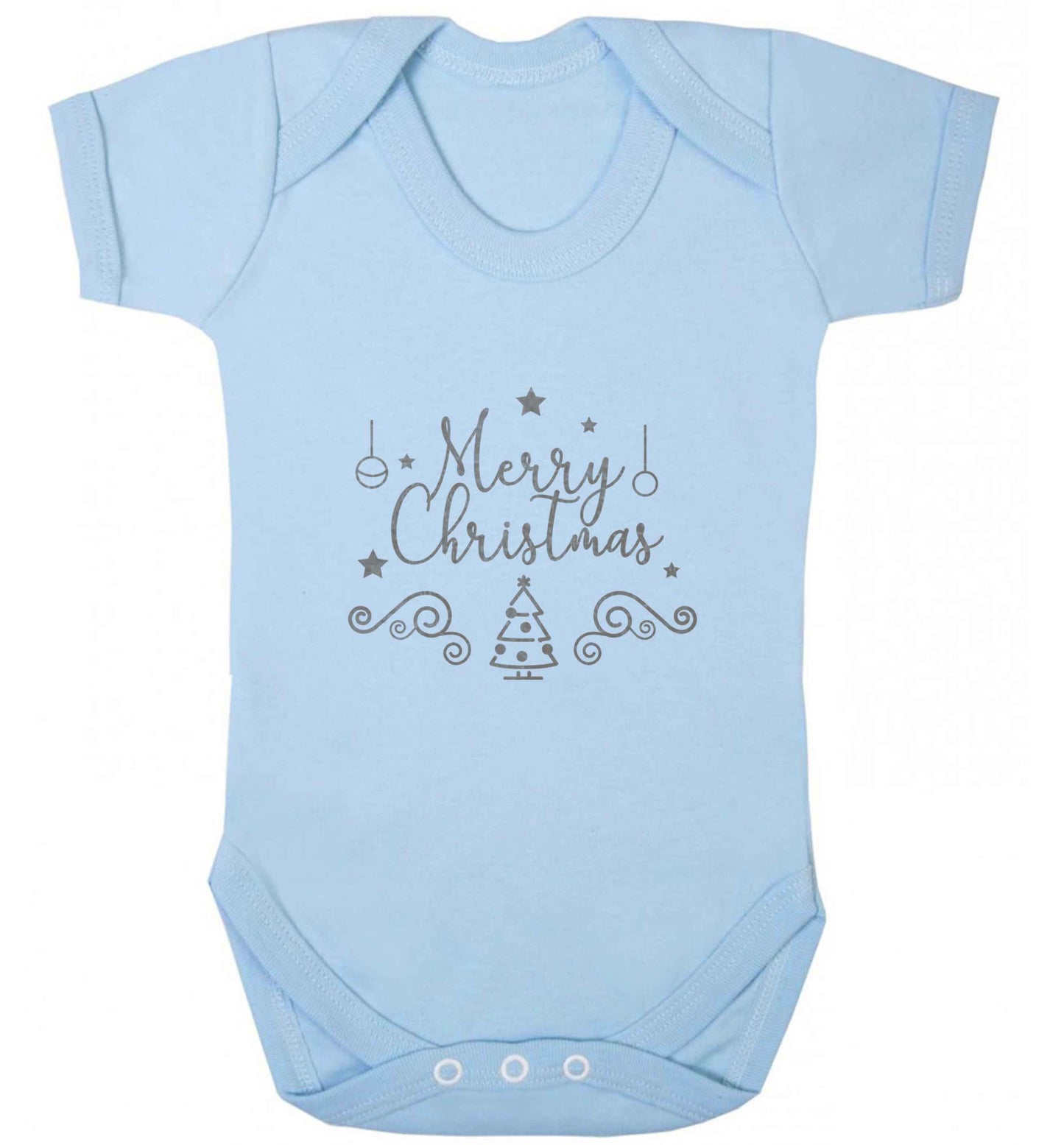 Happy New Year 2023 baby vest pale blue 18-24 months