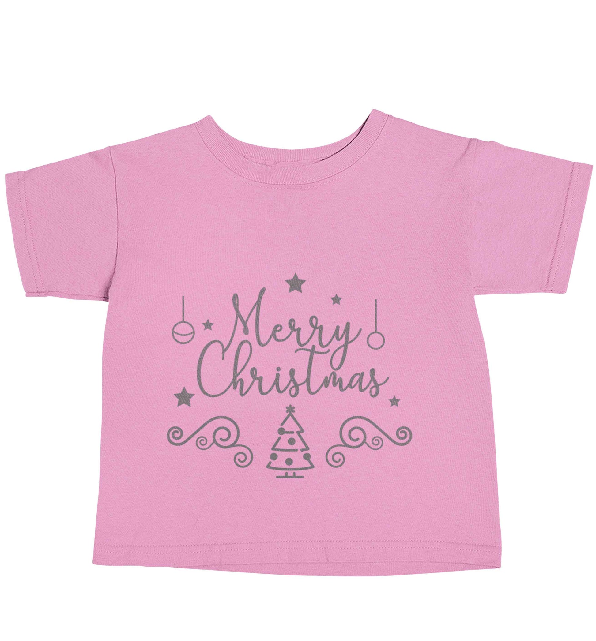 Happy New Year 2023 light pink baby toddler Tshirt 2 Years