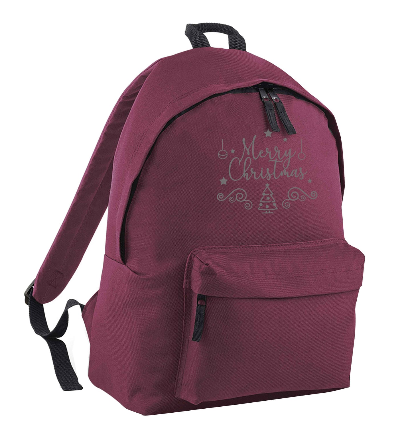 Happy New Year 2023 maroon adults backpack