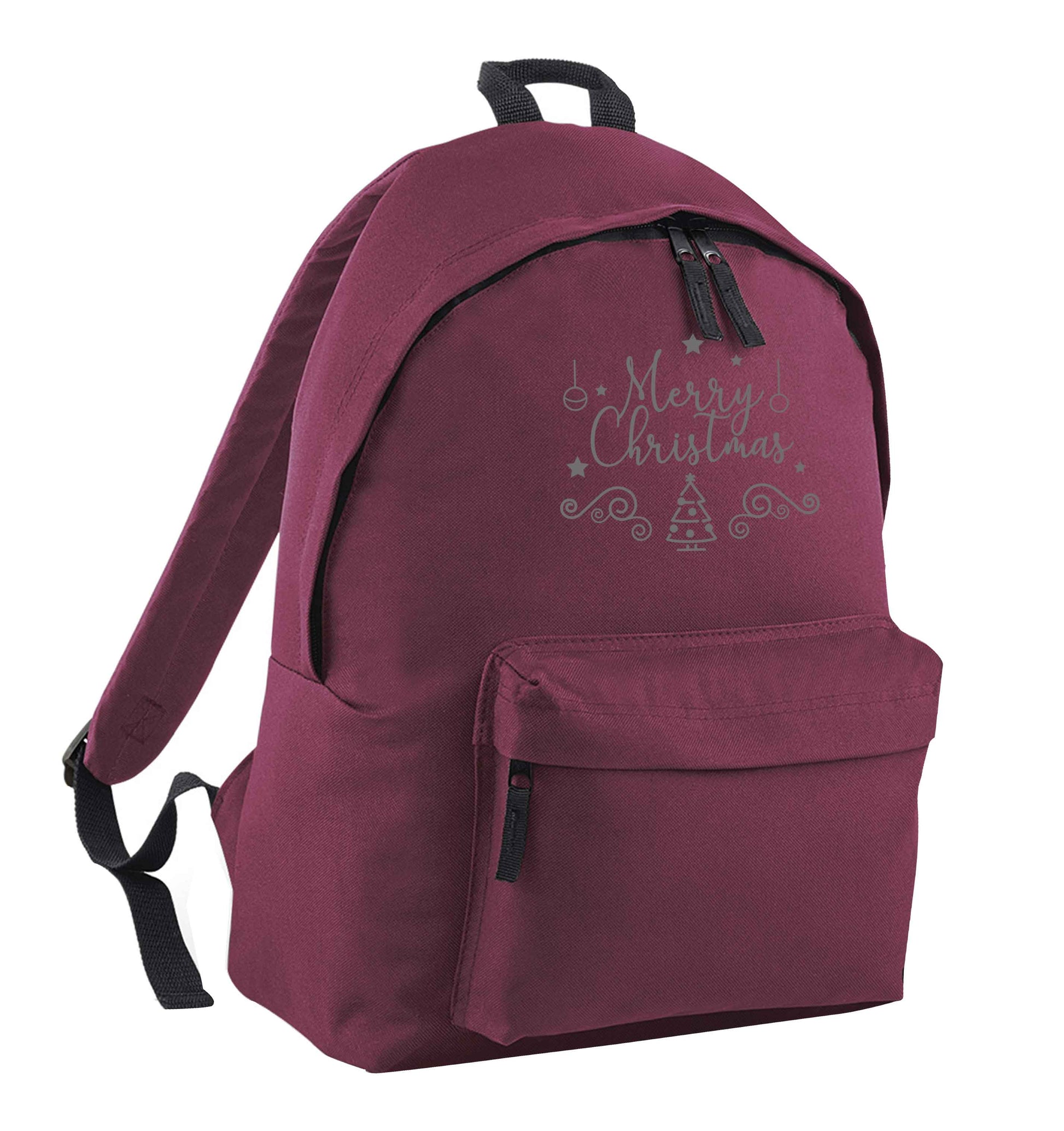 Happy New Year 2023 maroon adults backpack
