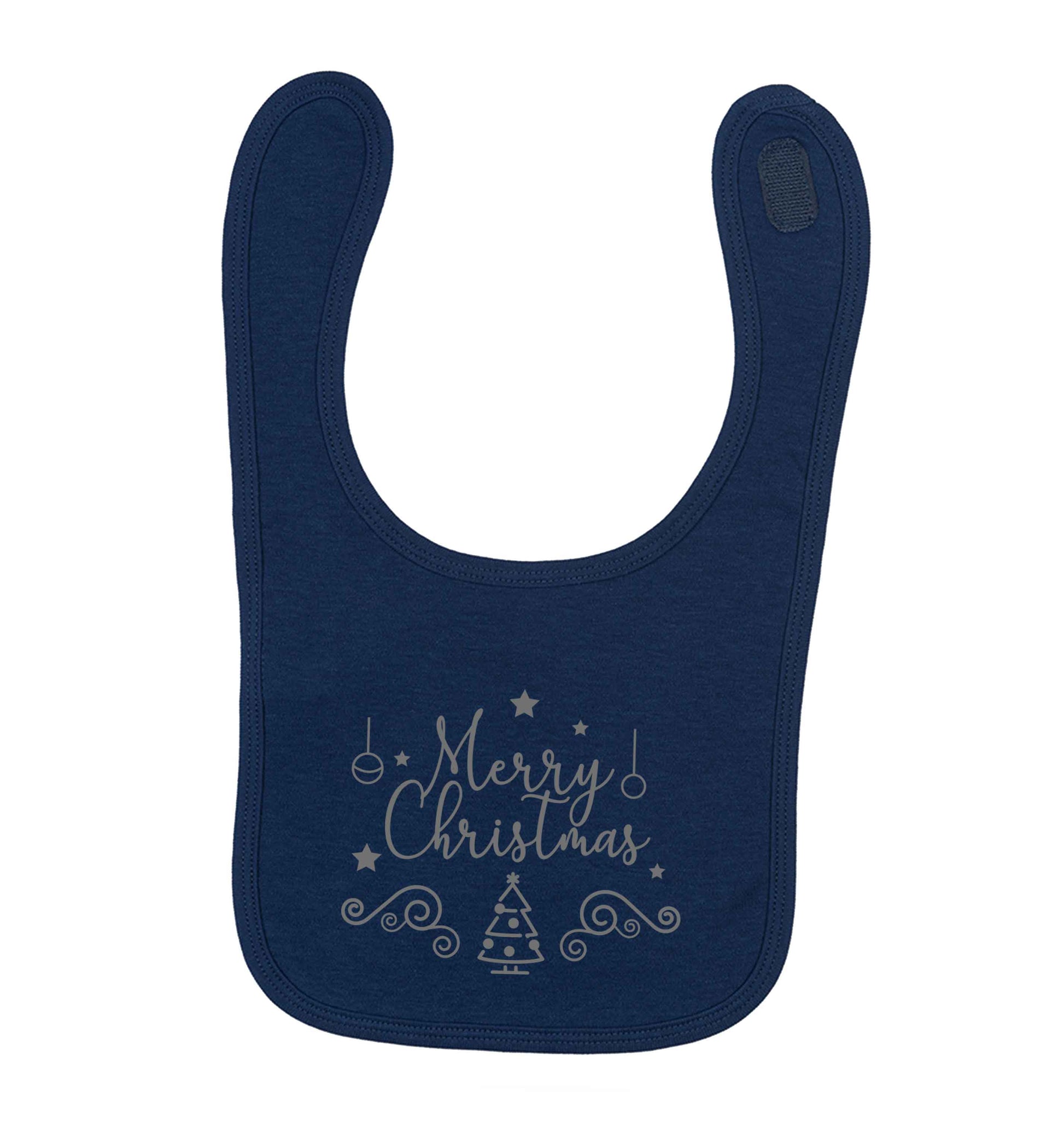 Happy New Year 2023 navy baby bib
