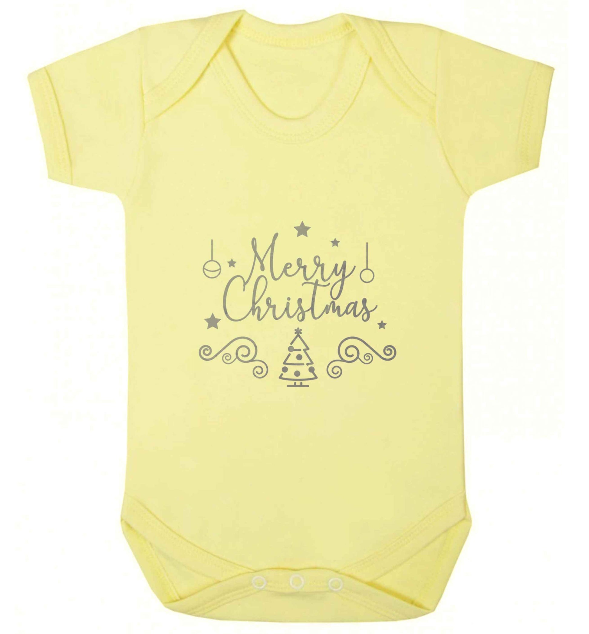 Happy New Year 2023 baby vest pale yellow 18-24 months