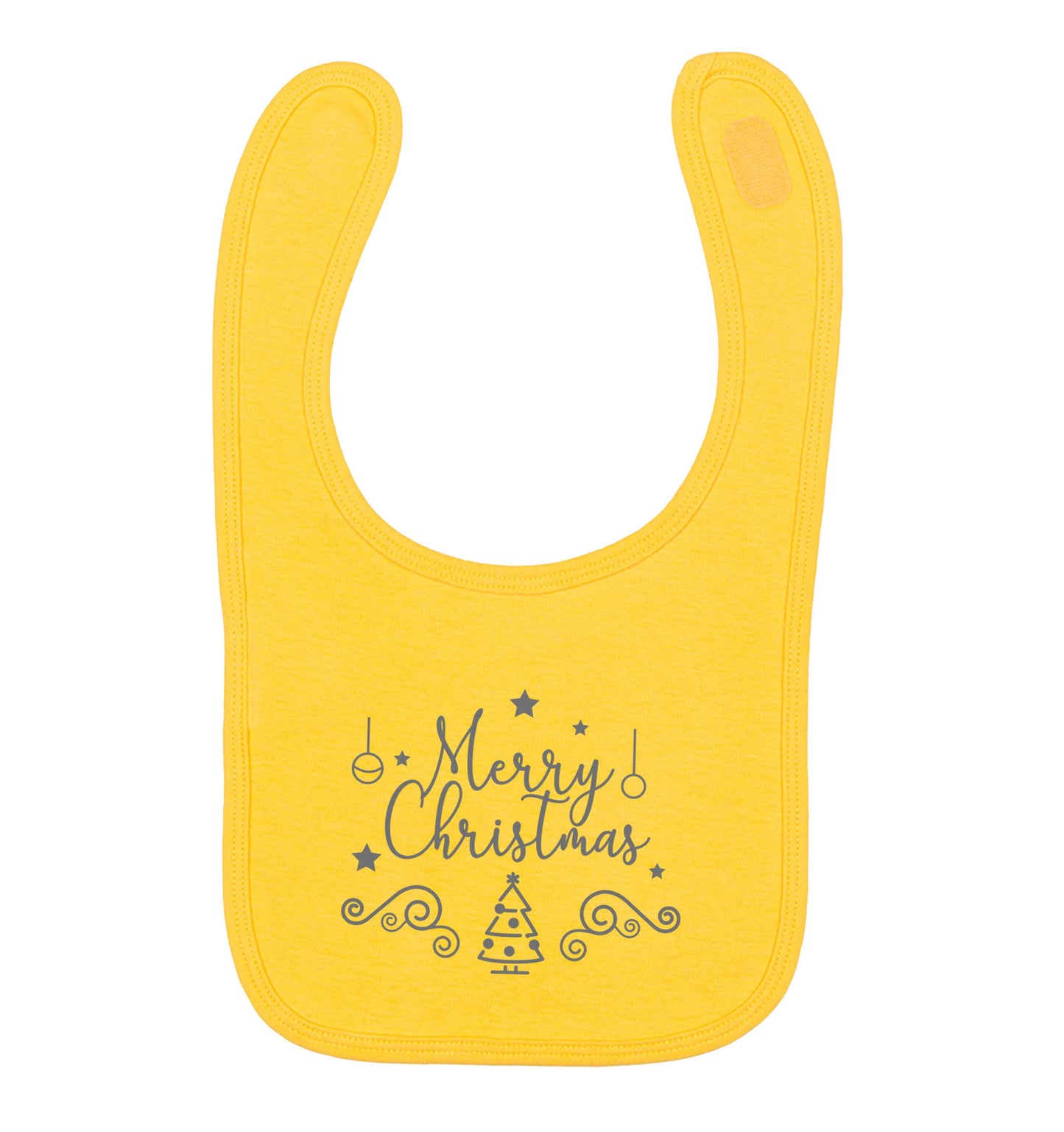 Happy New Year 2023 yellow baby bib