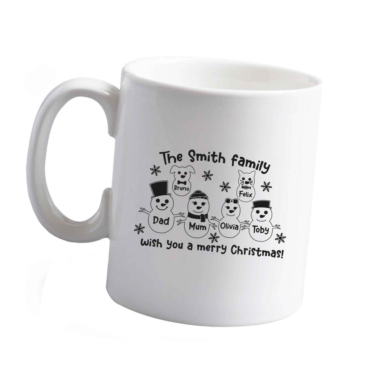 10 oz Tis The Season to Drink Whisky ceramic mug right handed